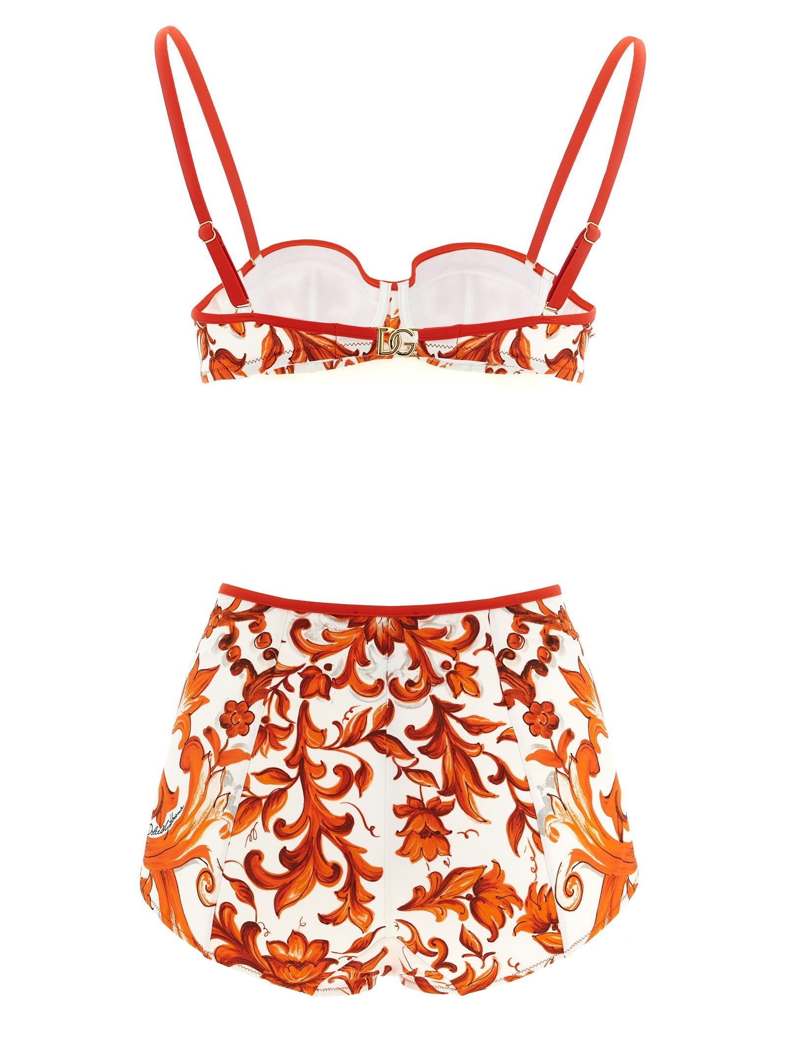 Dolce & Gabbana Orange Polyamide Bikini - Luxurious Beachwear Essential