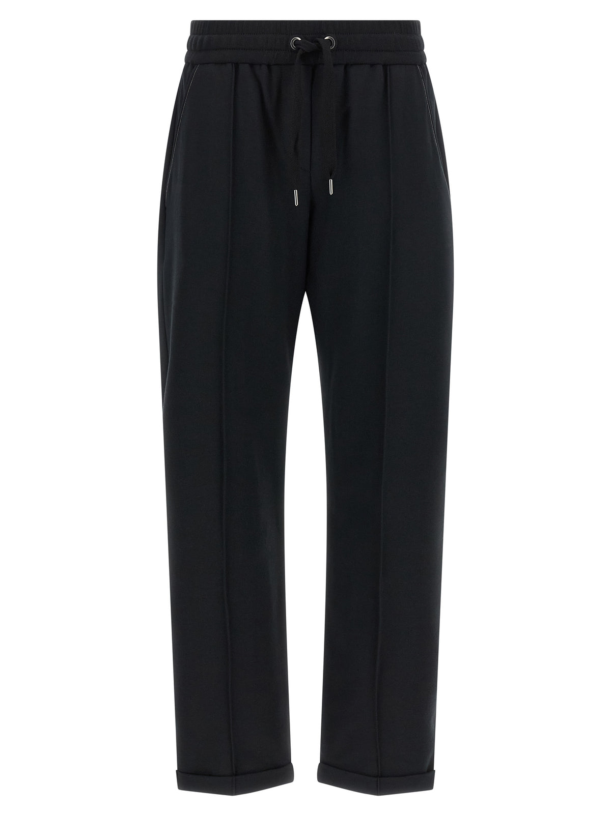 Brunello Cucinelli Black Cotton Joggers - Effortless Luxury Redefined
