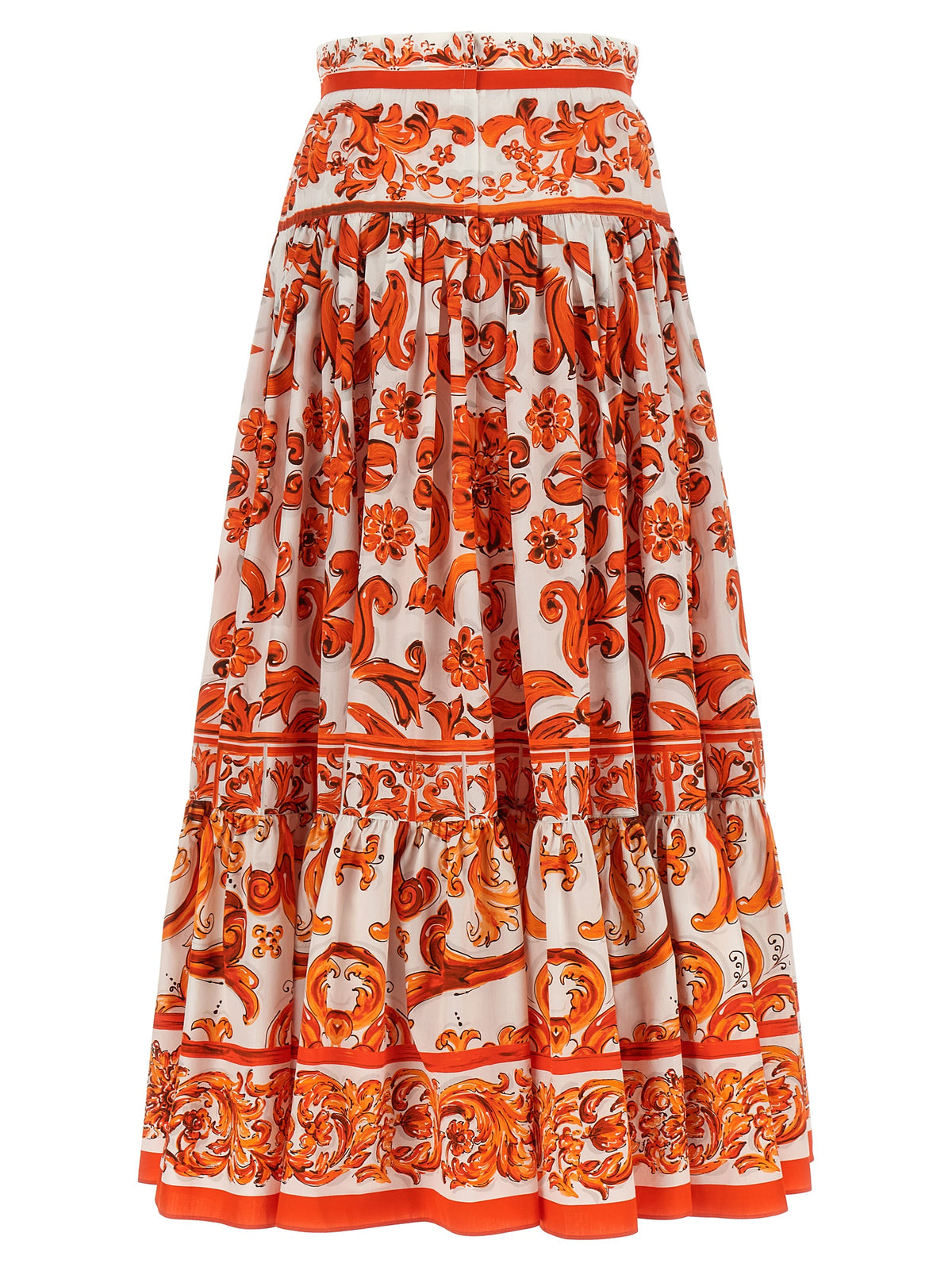 Dolce & Gabbana Orange Cotton Mini Skirt - Timeless Luxury Fashion