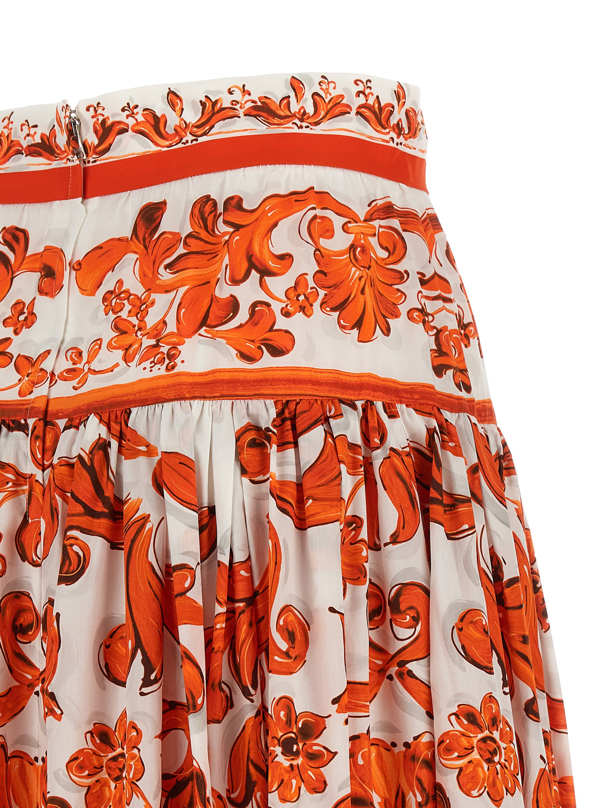 Dolce & Gabbana Orange Cotton Mini Skirt - Timeless Luxury Fashion