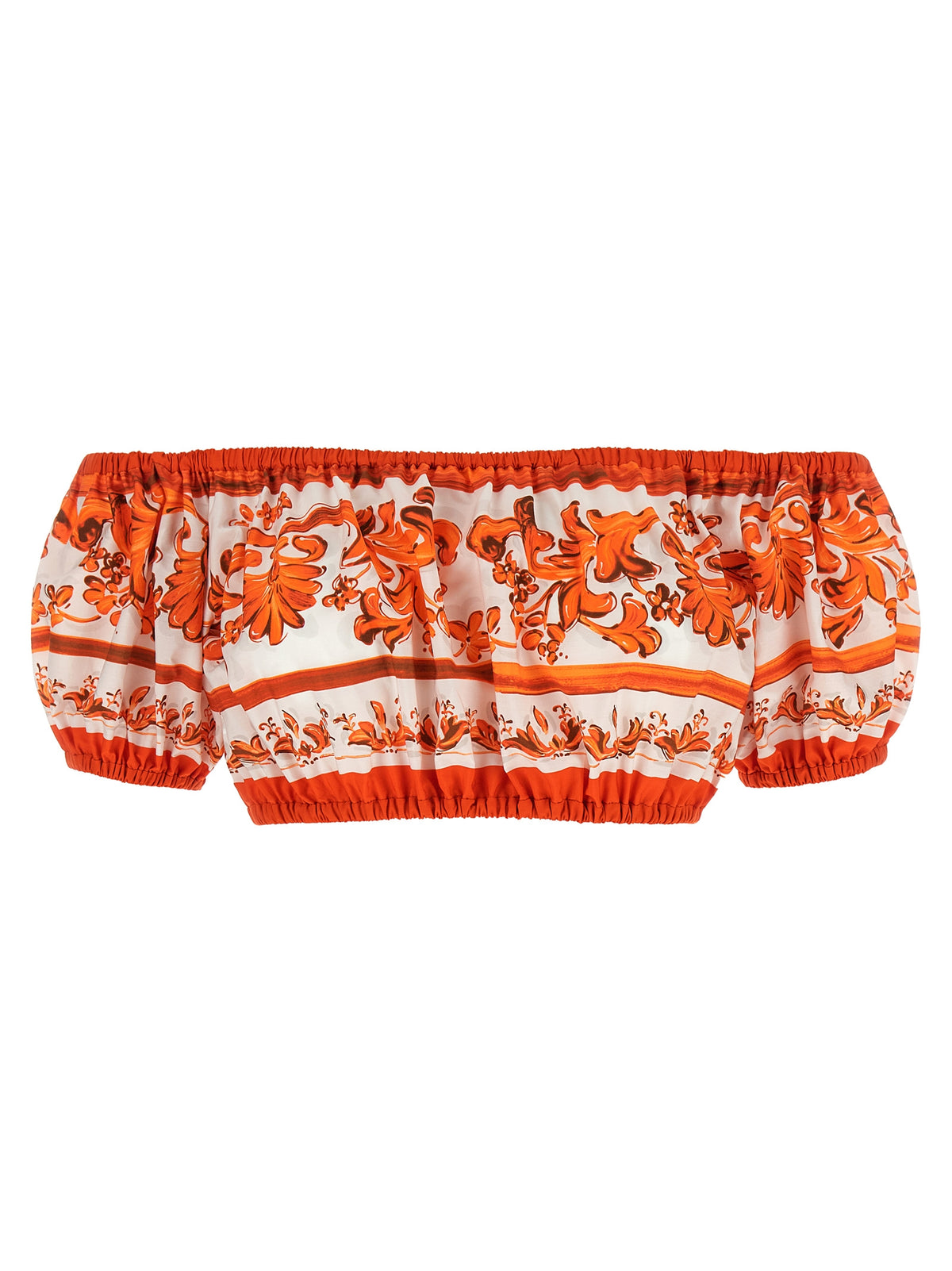 Elevate your wardrobe with the Dolce & Gabbana Orange Cotton Blouse, a masterpiece of Italian craftsmanship that embodies luxury and individuality for any occasion.