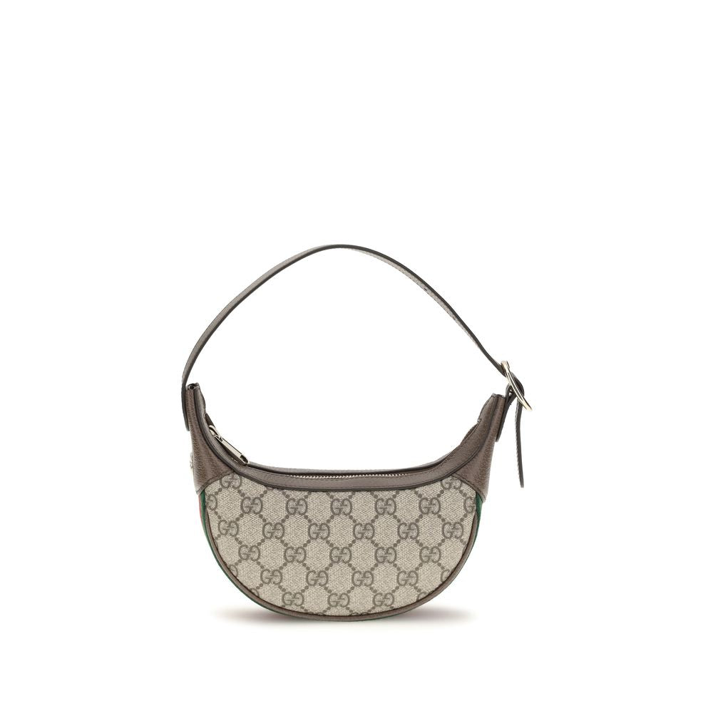 Indulge in the Gucci Beige Fabric Shoulder Bag, a timeless masterpiece of luxury and practicality, crafted with exquisite GG monogram fabric and leather trims.