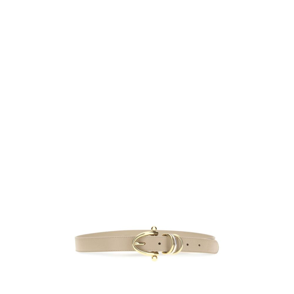 Chloé Beige Calf Leather Bos Taurus Bracelet - Artisanal Luxury