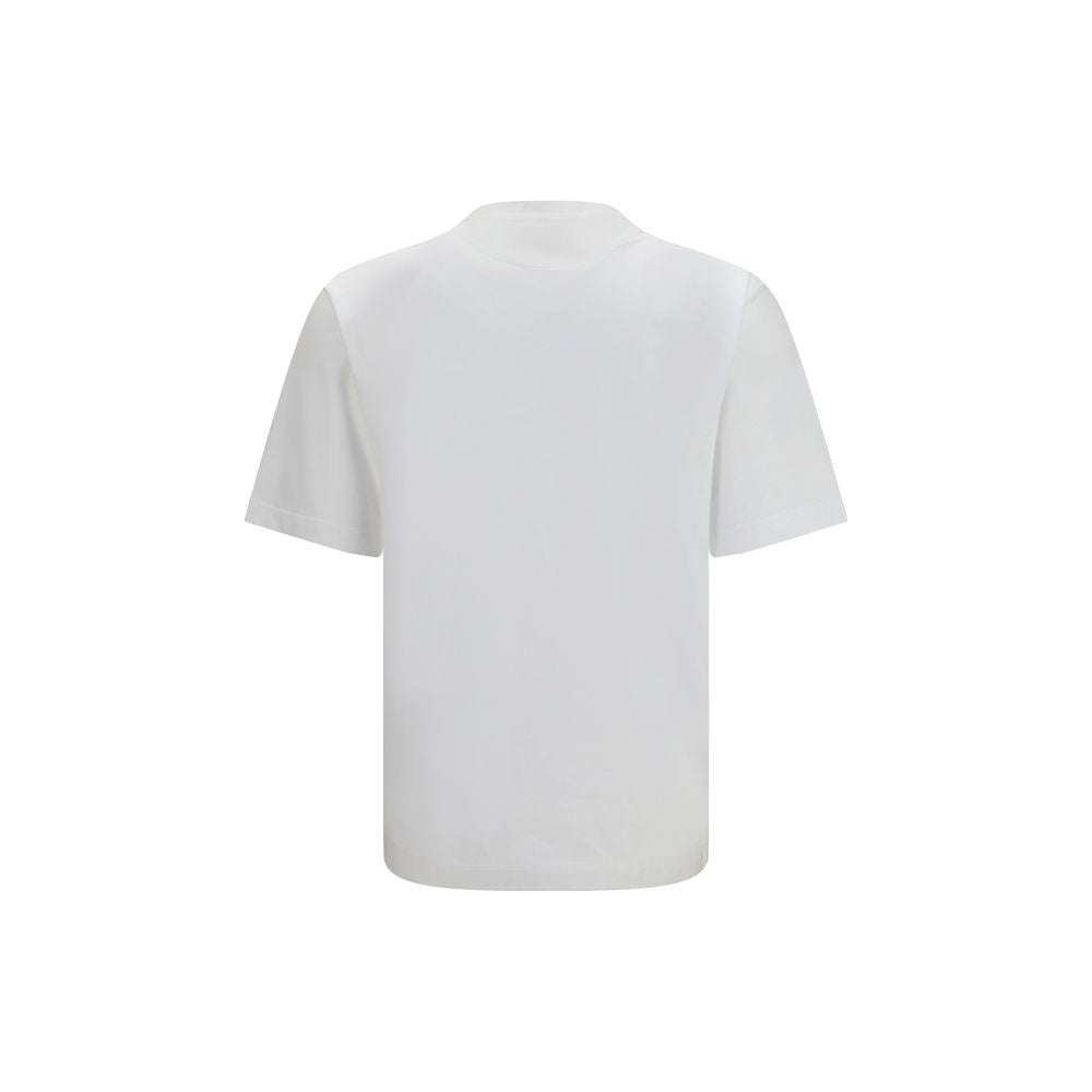 Prada White Cotton T-Shirt – Timeless Luxury for Every Occasion