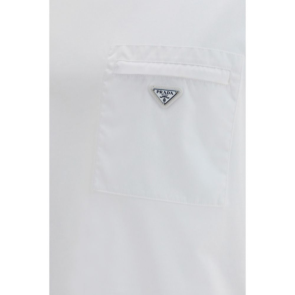 Prada White Cotton T-Shirt - Luxury Redefined, SS26 Collection