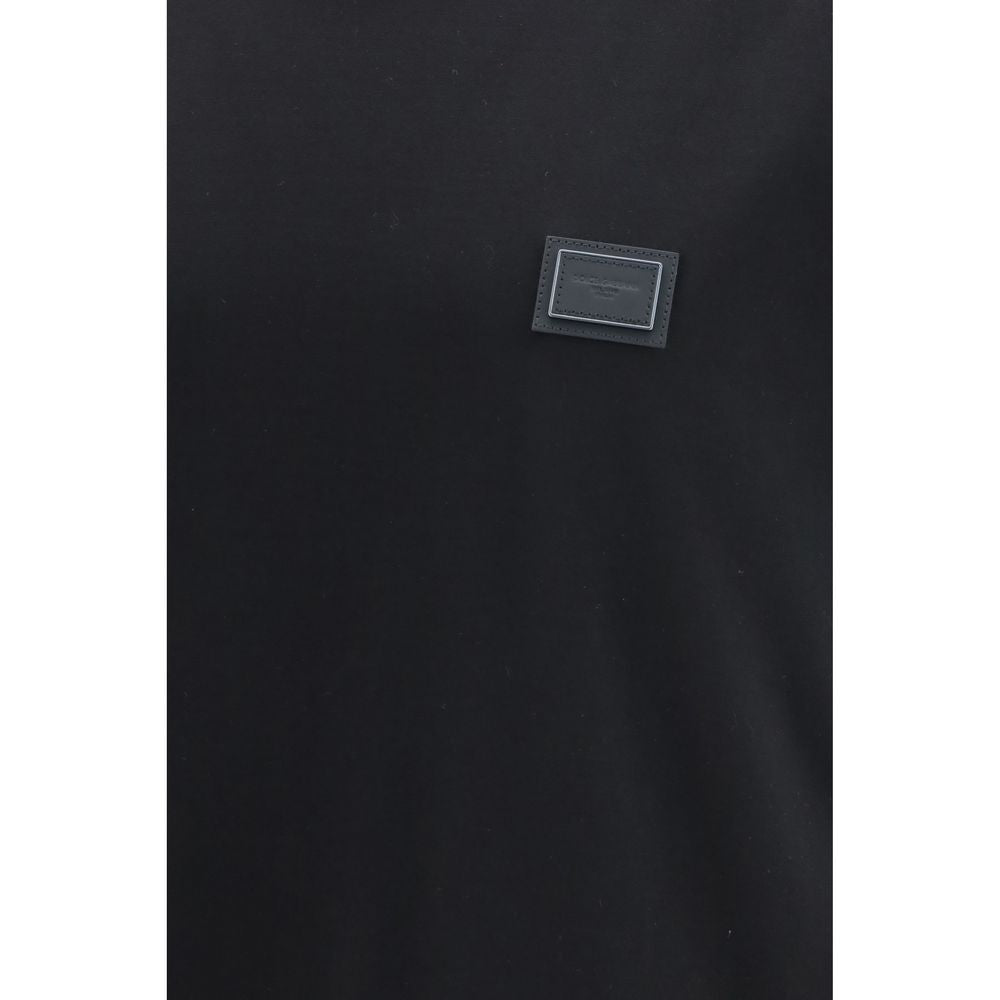 Dolce & Gabbana Black Cotton T-Shirt - Timeless Luxury Elegance