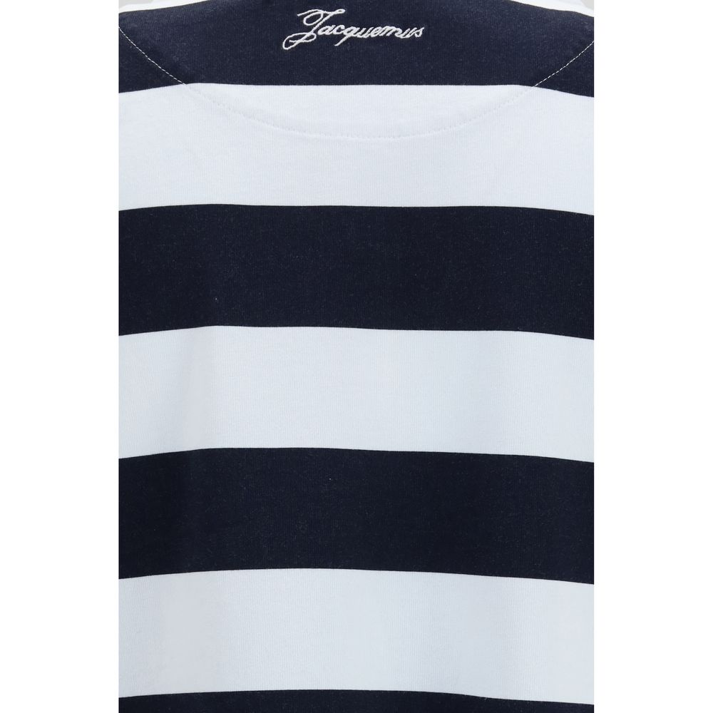 Elevate your wardrobe with the Jacquemus Multicolor Cotton T-Shirt, a masterpiece of nautical elegance crafted from 100% cotton, perfect for the discerning individual.