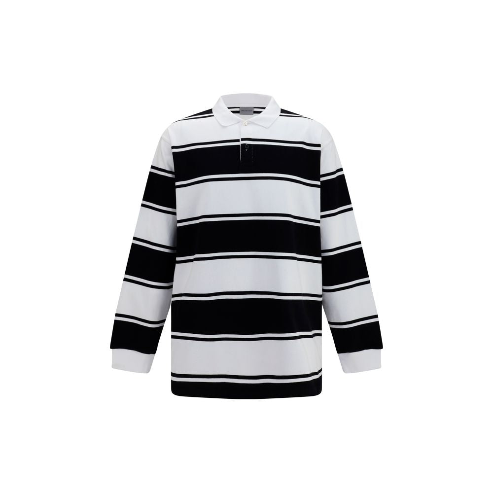 Balenciaga White Cotton Polo Shirt – Timeless Luxury Redefined