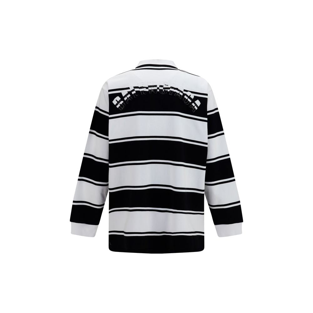 Balenciaga White Cotton Polo Shirt - Timeless Luxury Redefined
