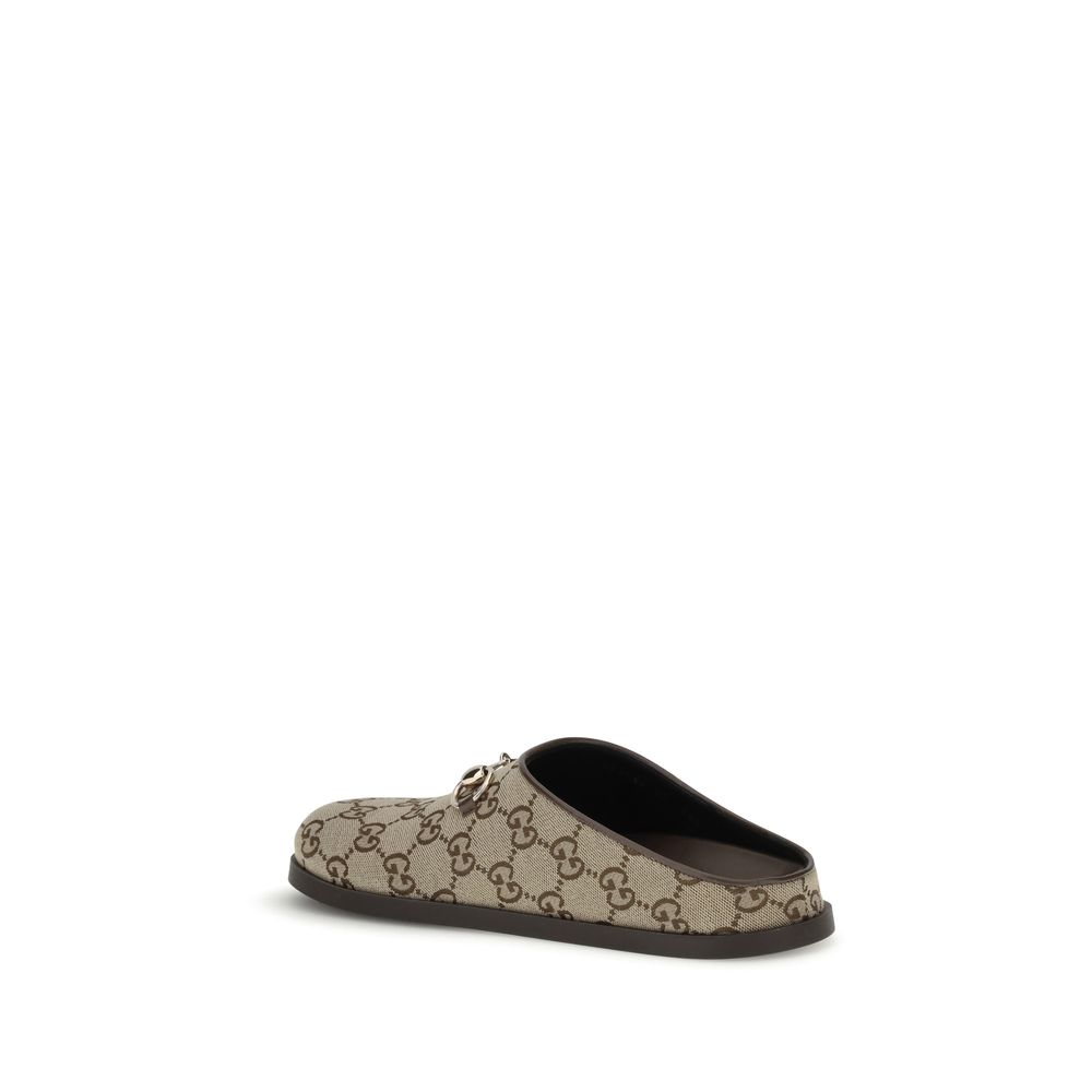 Gucci Beige Rubber Mules - Luxury Footwear for Discerning Elegance