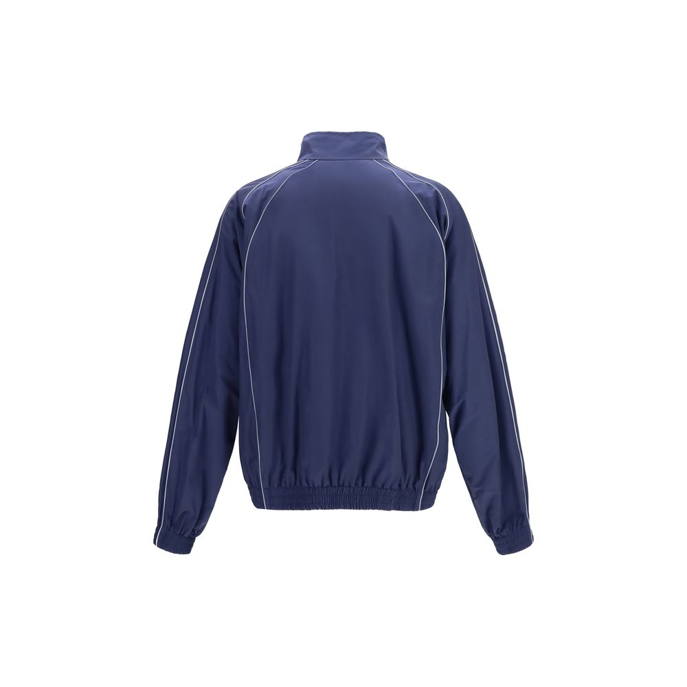 Balenciaga Blue Cotton Shell Jacket - Elevate Your Luxe Wardrobe