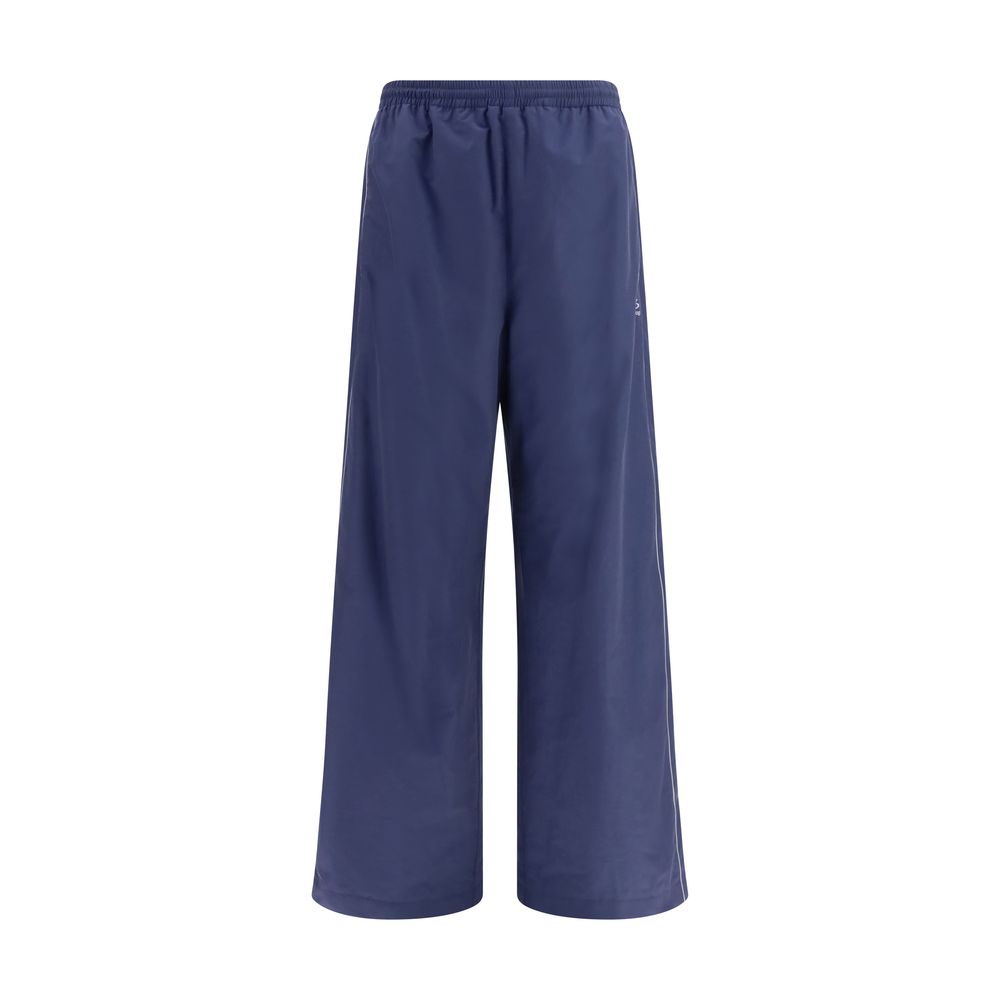 Balenciaga Blue Cotton Athletic Pants - Elevate Your Luxury Wardrobe