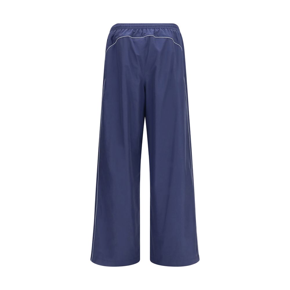 Balenciaga Blue Cotton Athletic Pants - Elevate Your Luxury Wardrobe