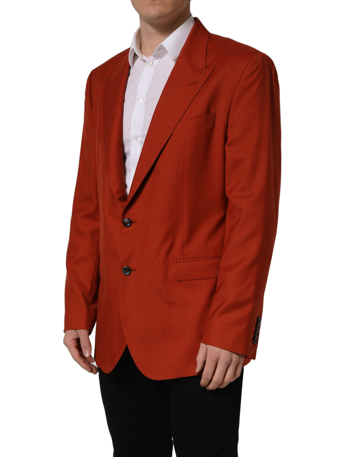 Dolce & Gabbana Red Cashmere Blazer Jacket - Timeless Luxury