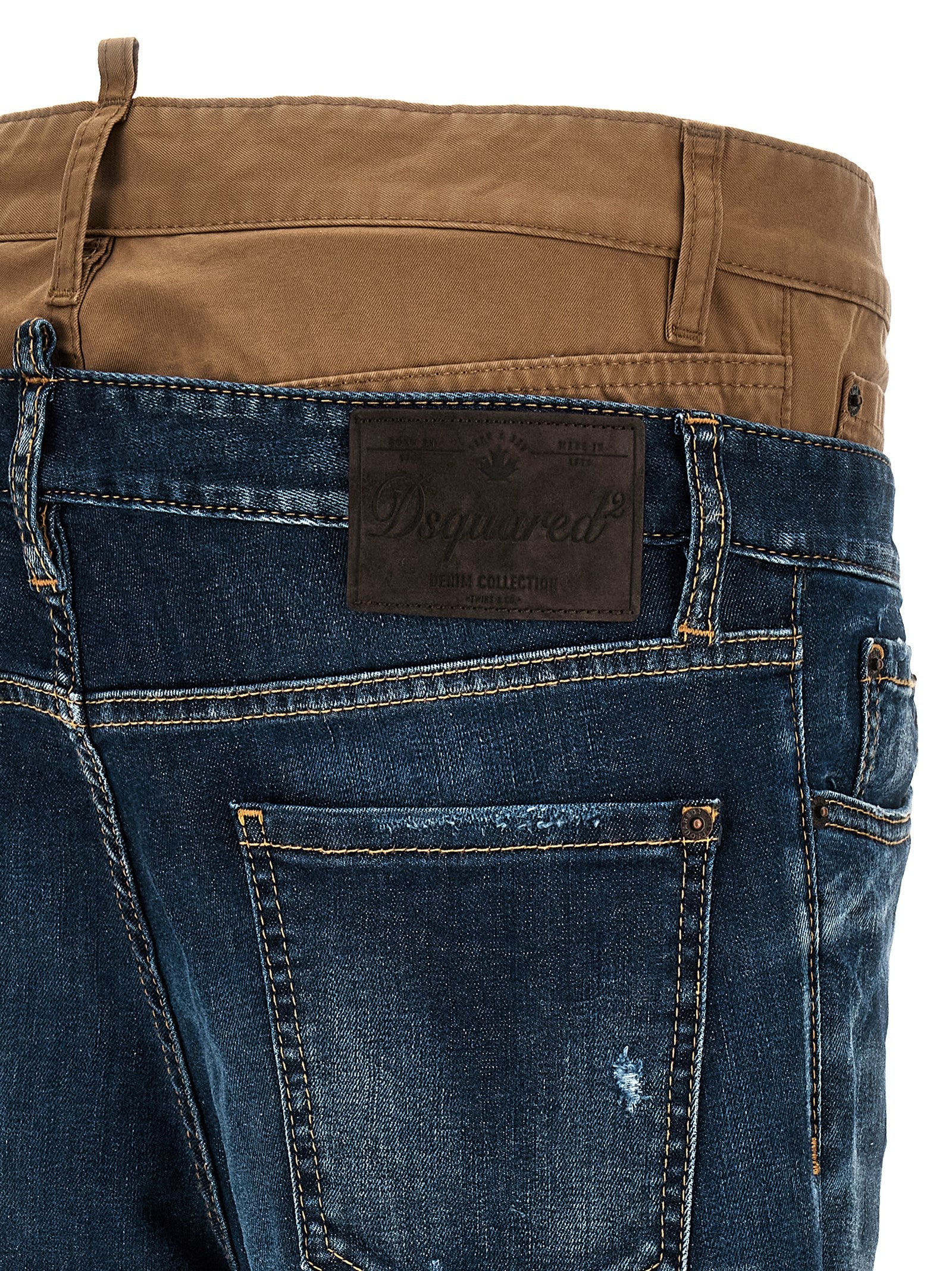 Dsquared² Blue Cotton Skinny Jeans