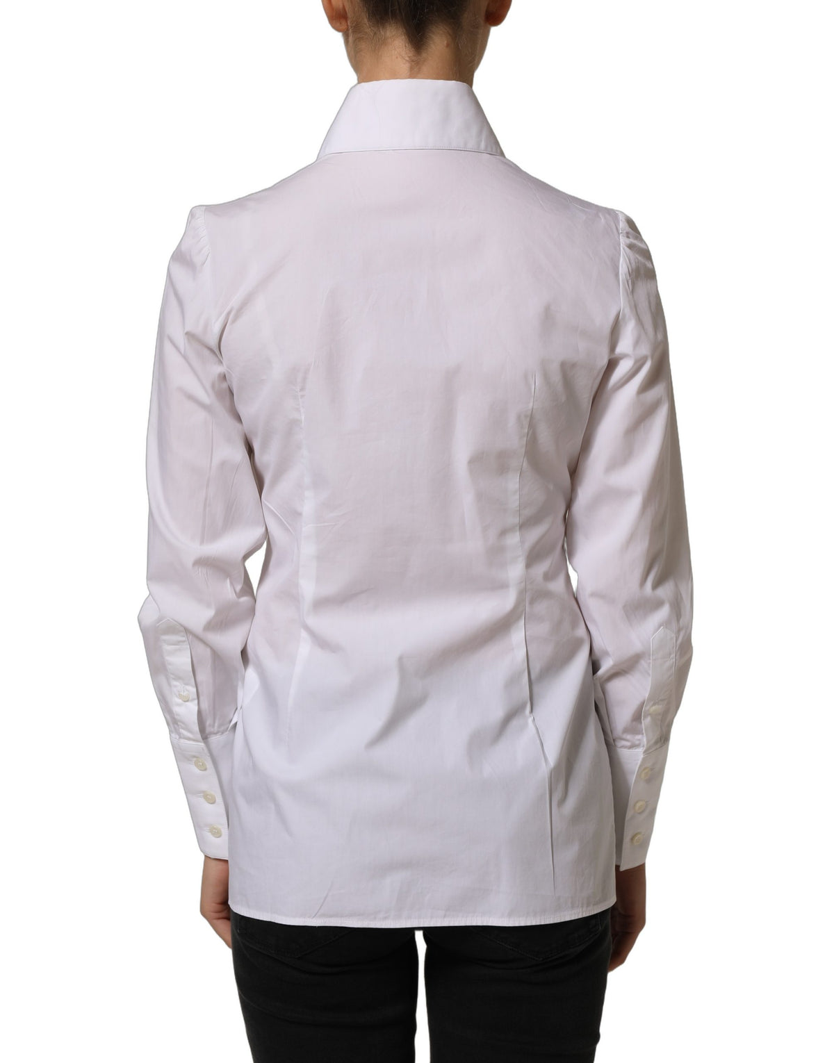 Dolce & Gabbana White Cotton Dress Shirt for Elegant Occasions