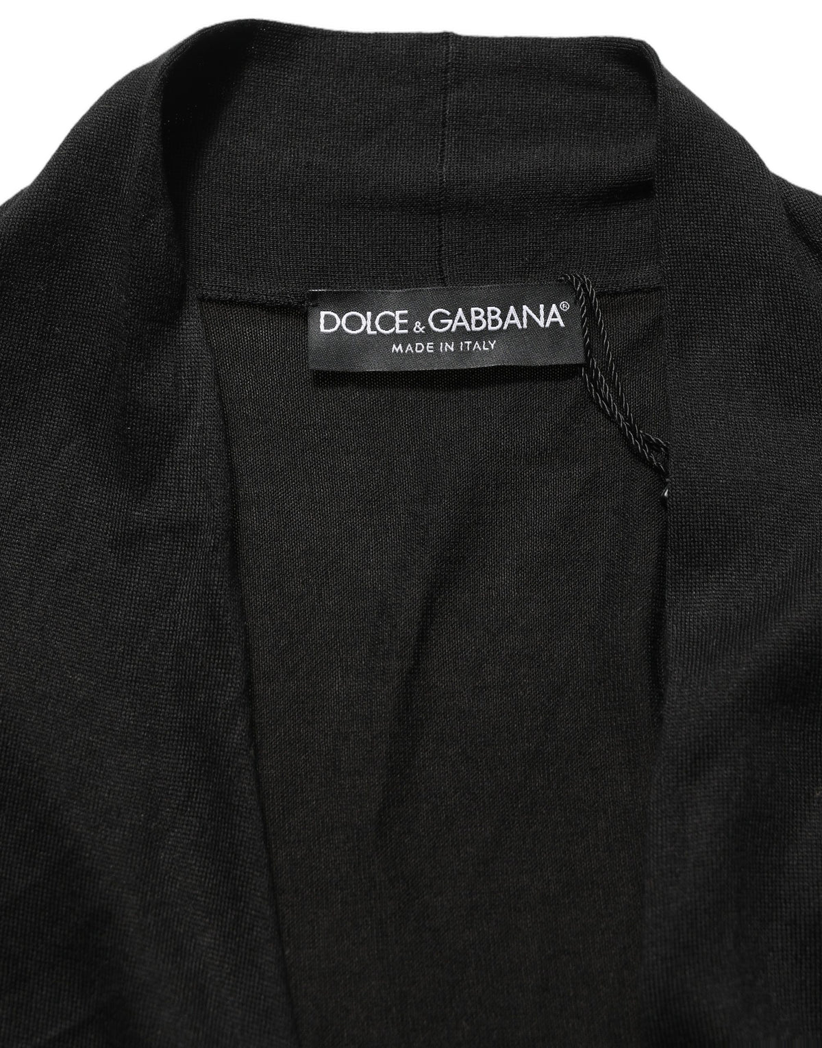 Dolce & Gabbana Black Silk Draped Blouse - Timeless Luxury