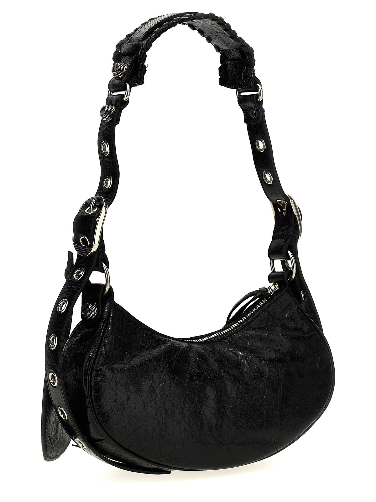 Balenciaga Black Lamb Leather Crossbody Bag - Timeless Elegance