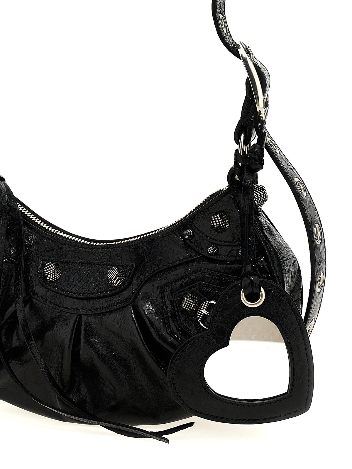 Balenciaga Black Lamb Leather Crossbody Bag - Timeless Elegance
