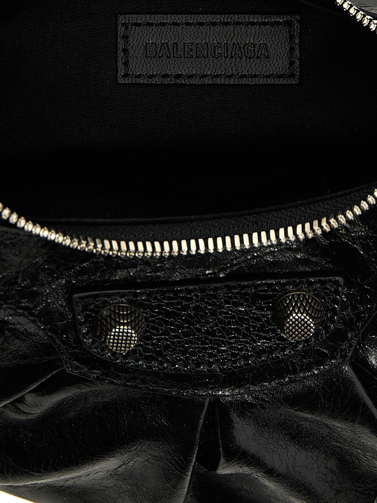 Balenciaga Black Lamb Leather Crossbody Bag - Timeless Elegance