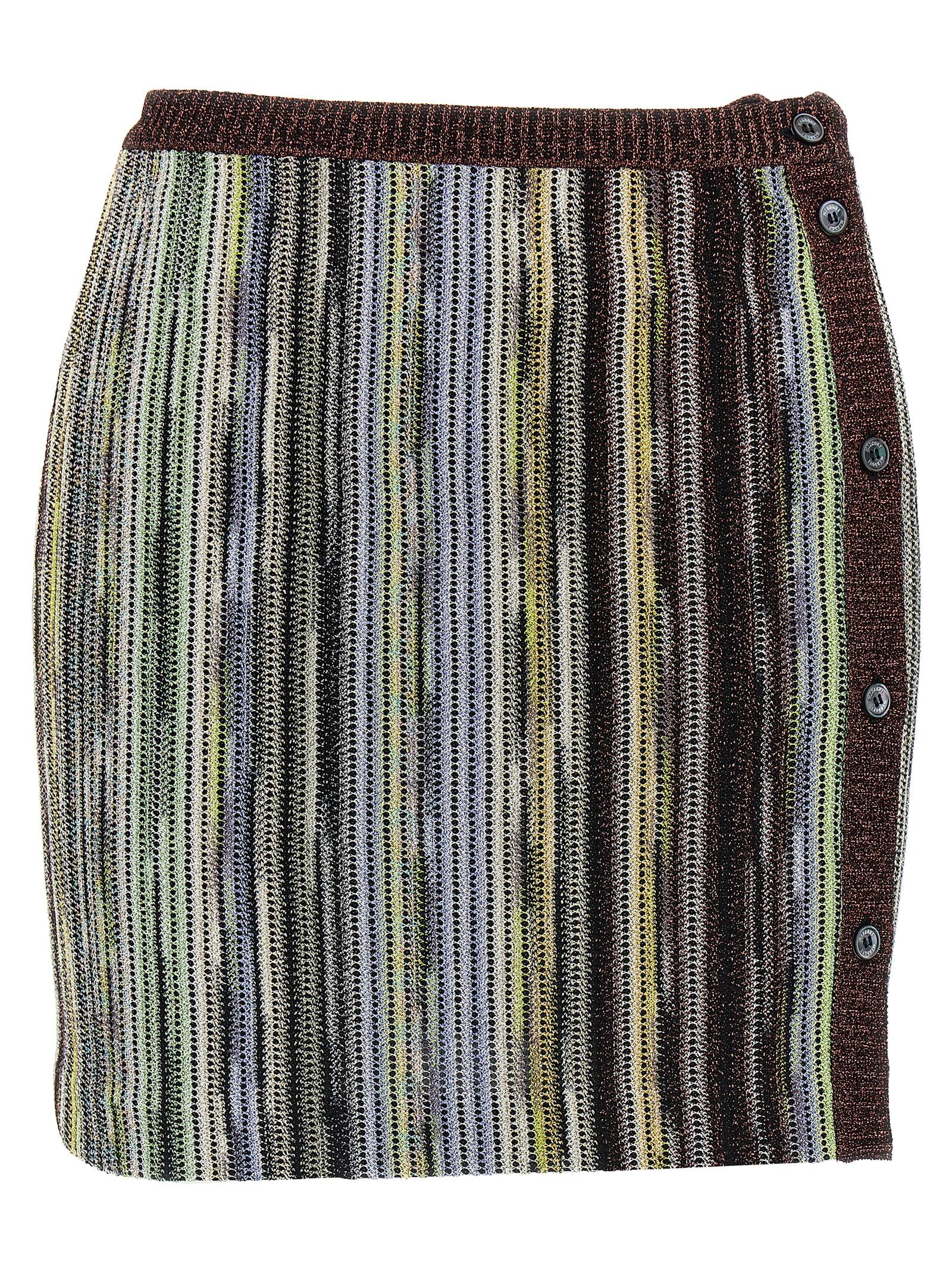 Missoni Multicolor Viscose Long Skirt - Exquisite Italian Elegance