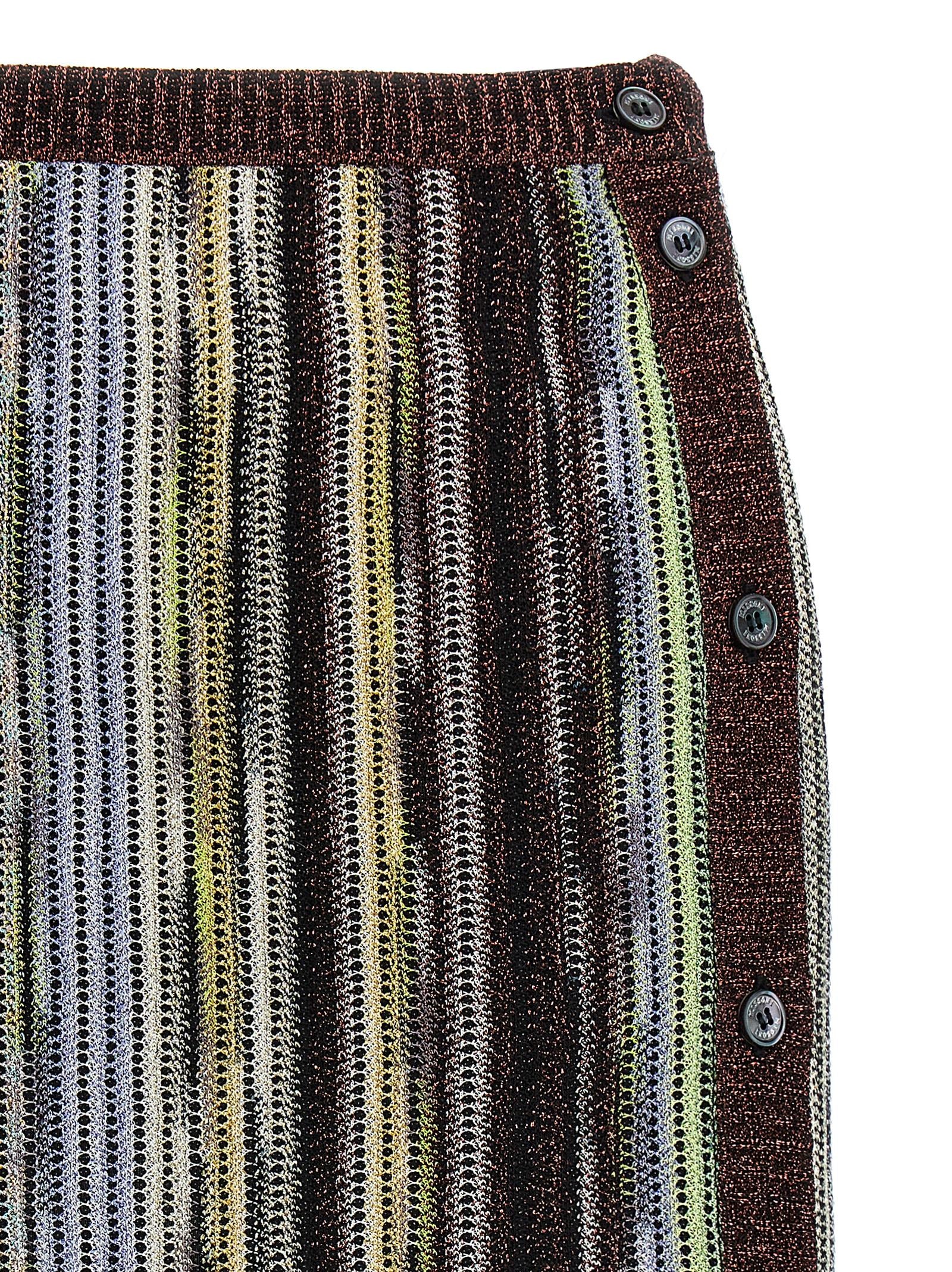 Missoni Multicolor Viscose Long Skirt - Exquisite Italian Elegance