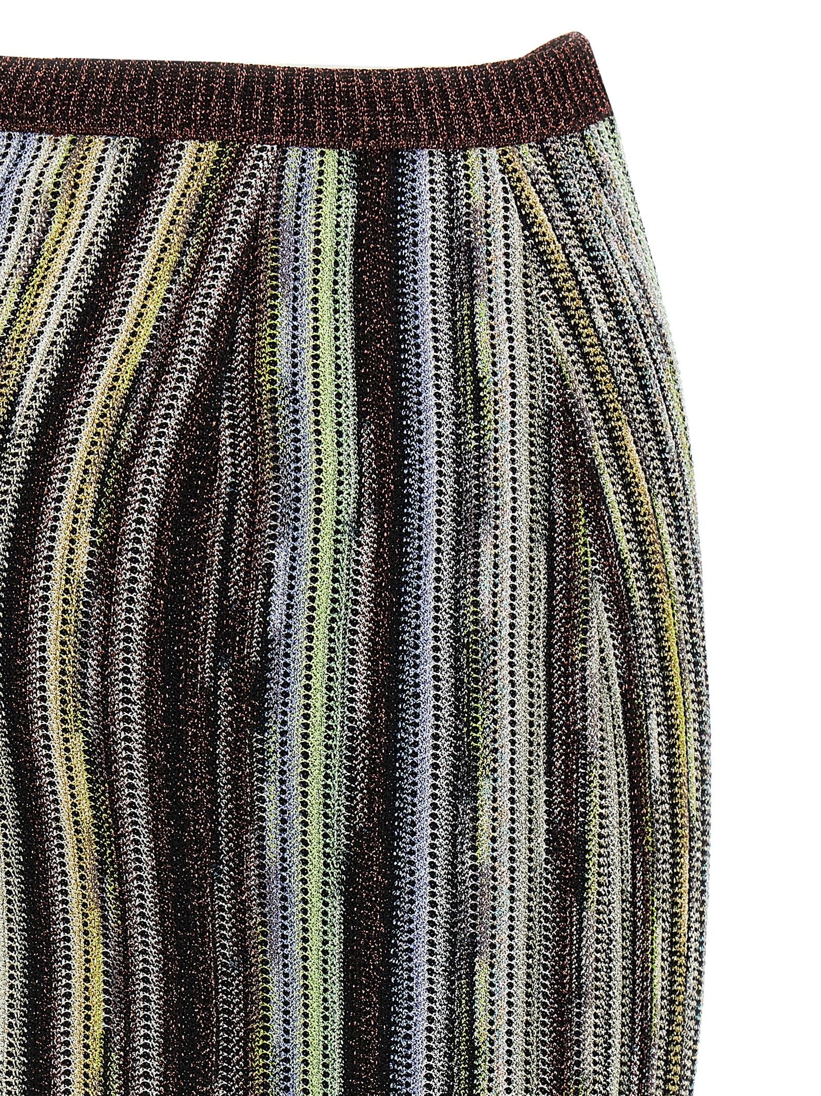 Missoni Multicolor Viscose Long Skirt - Exquisite Italian Elegance