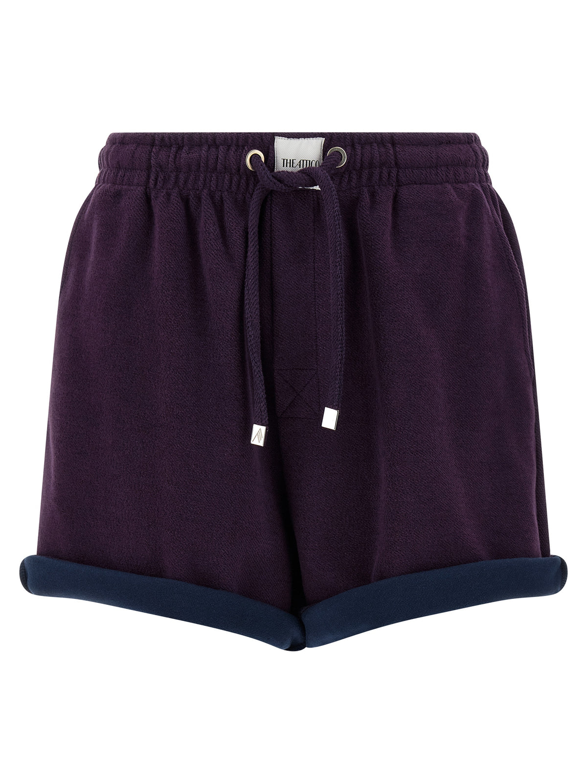 The Attico Purple Cotton Bermuda Shorts - Luxury Redefined
