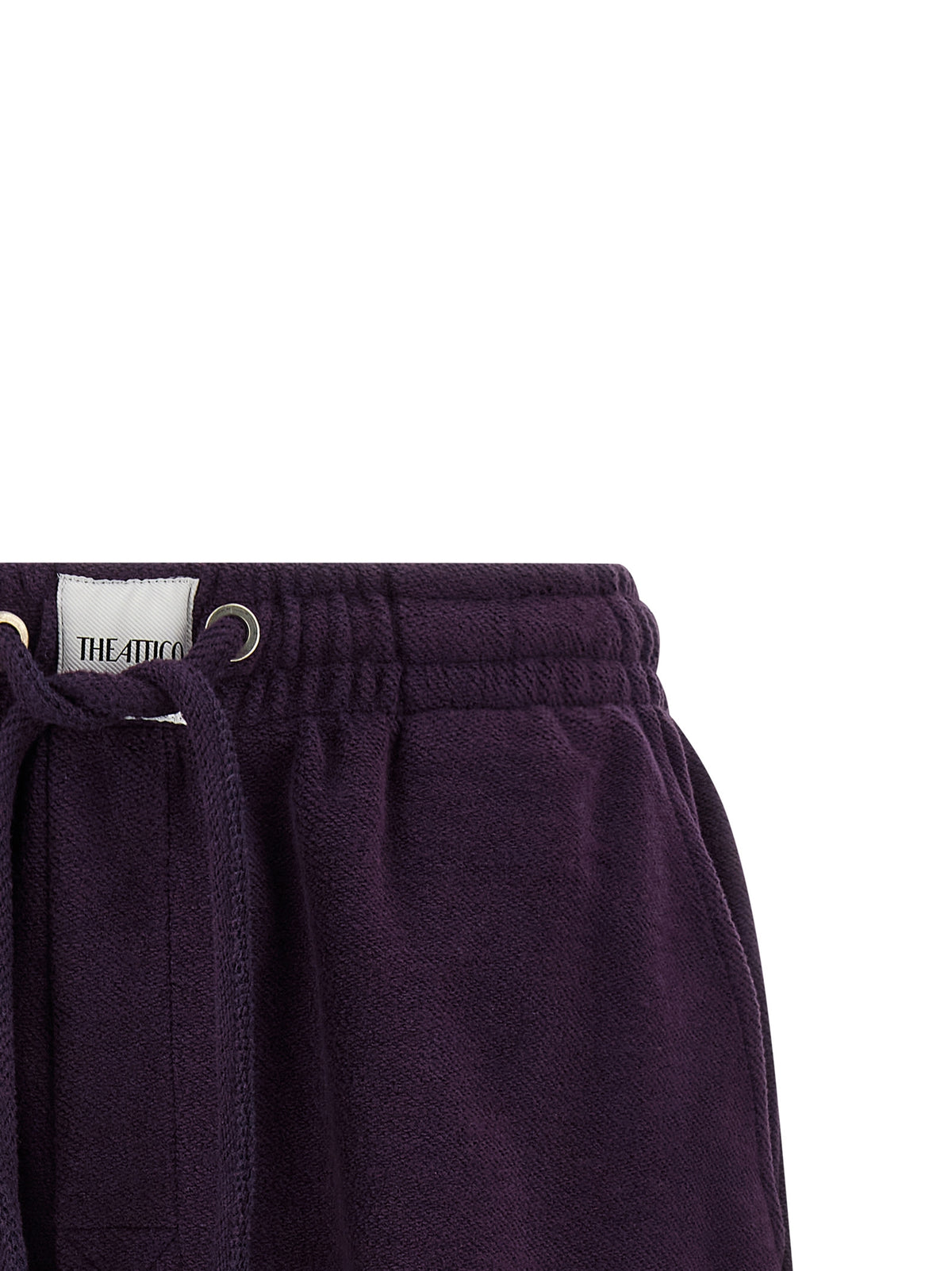 The Attico Purple Cotton Bermuda Shorts - Modern Luxury Redefined