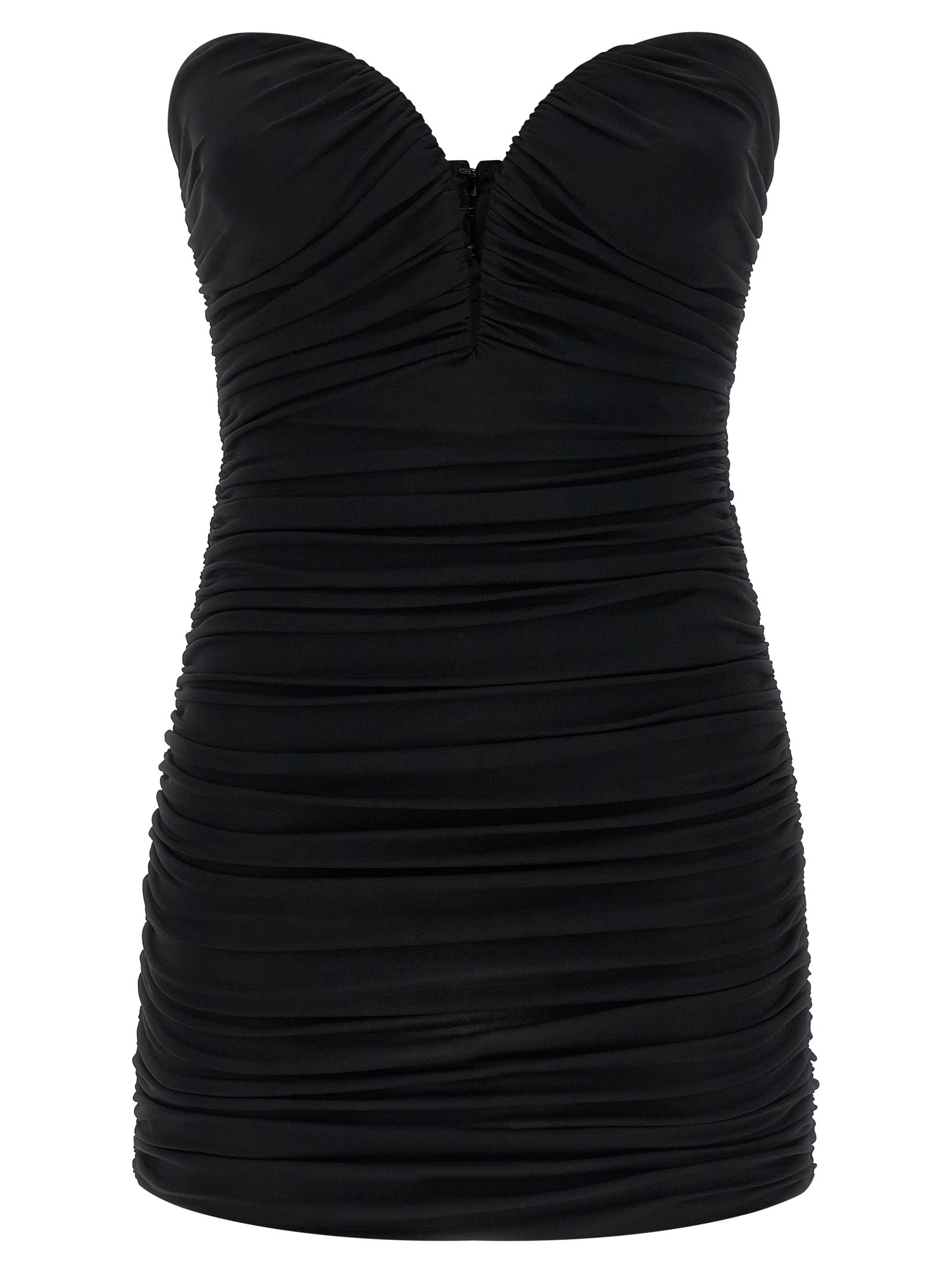 Elisabetta Franchi Black Viscose Mini Dress - Timeless Elegance