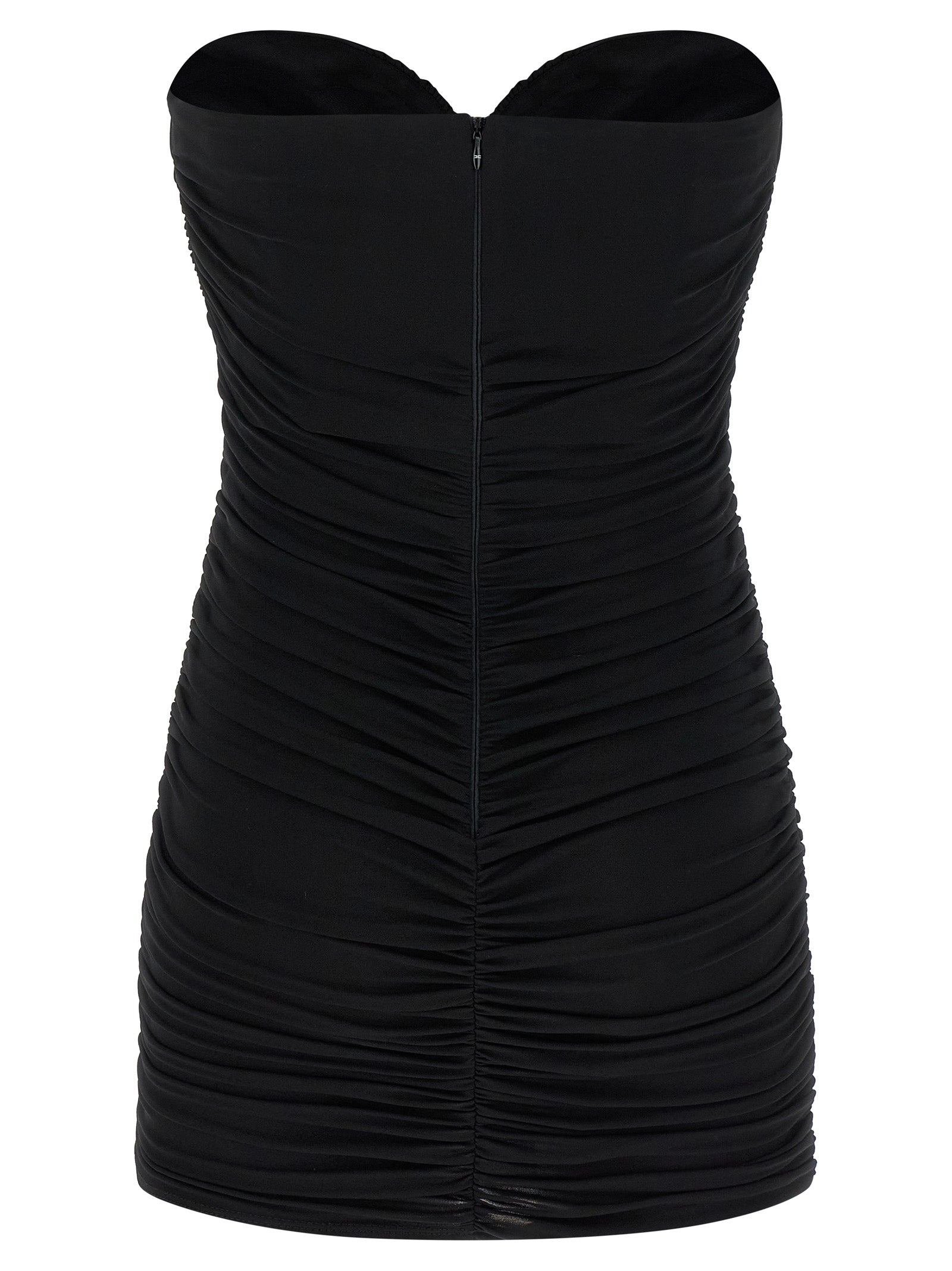 Elisabetta Franchi Black Viscose Short Dress