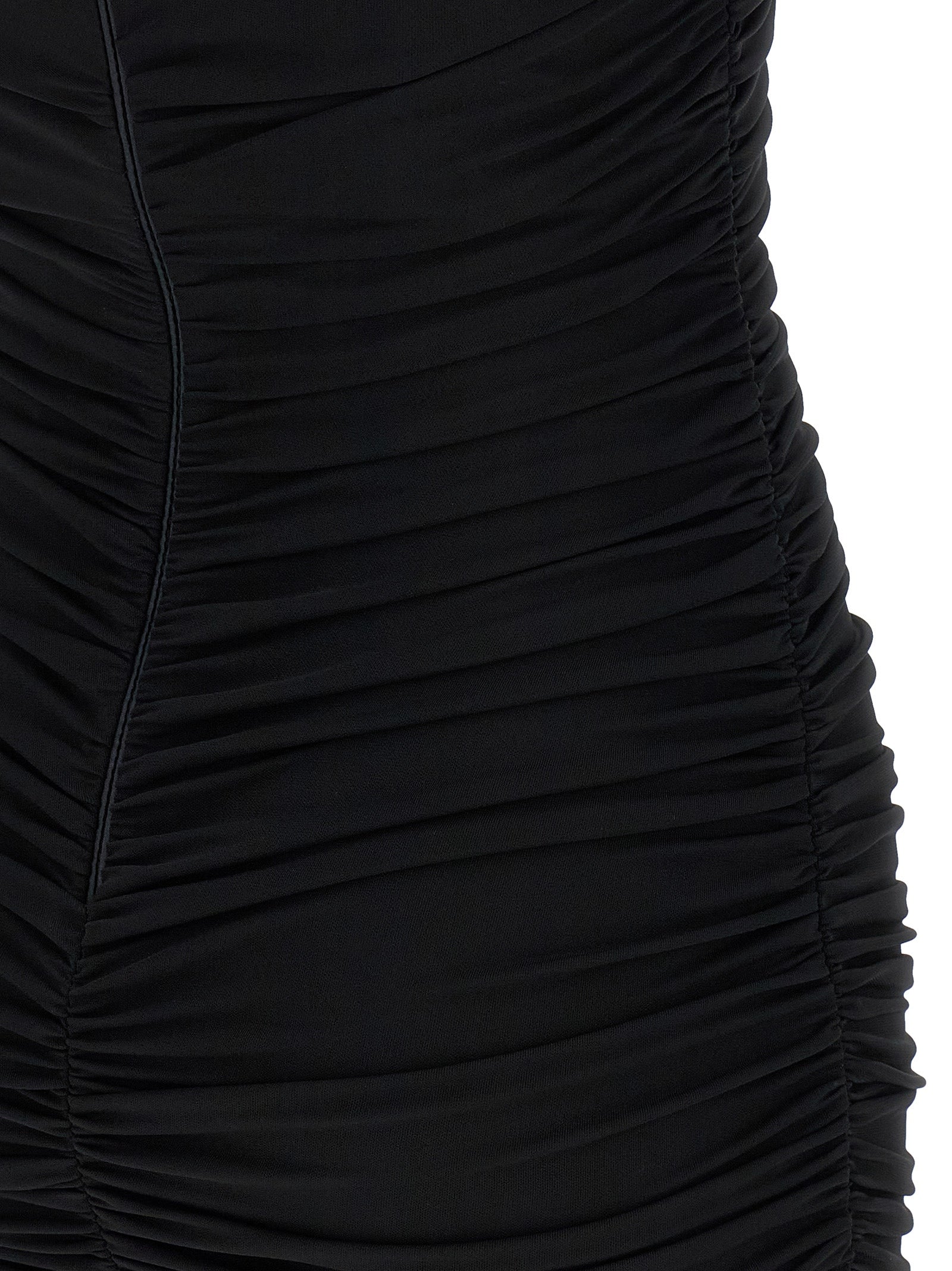 Elisabetta Franchi Black Viscose Mini Dress - Timeless Elegance