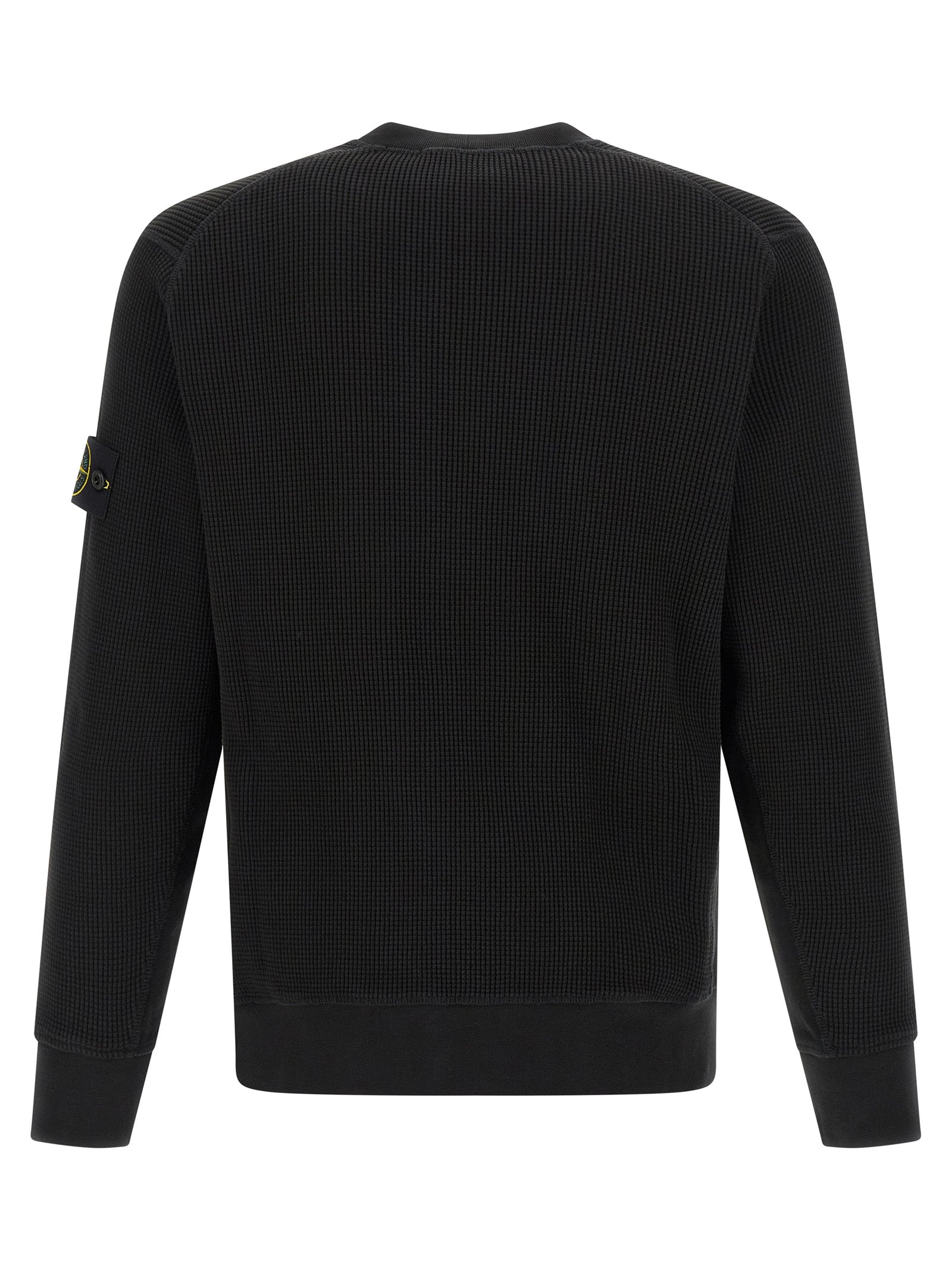 Stone Island Black Cotton Sweatshirt