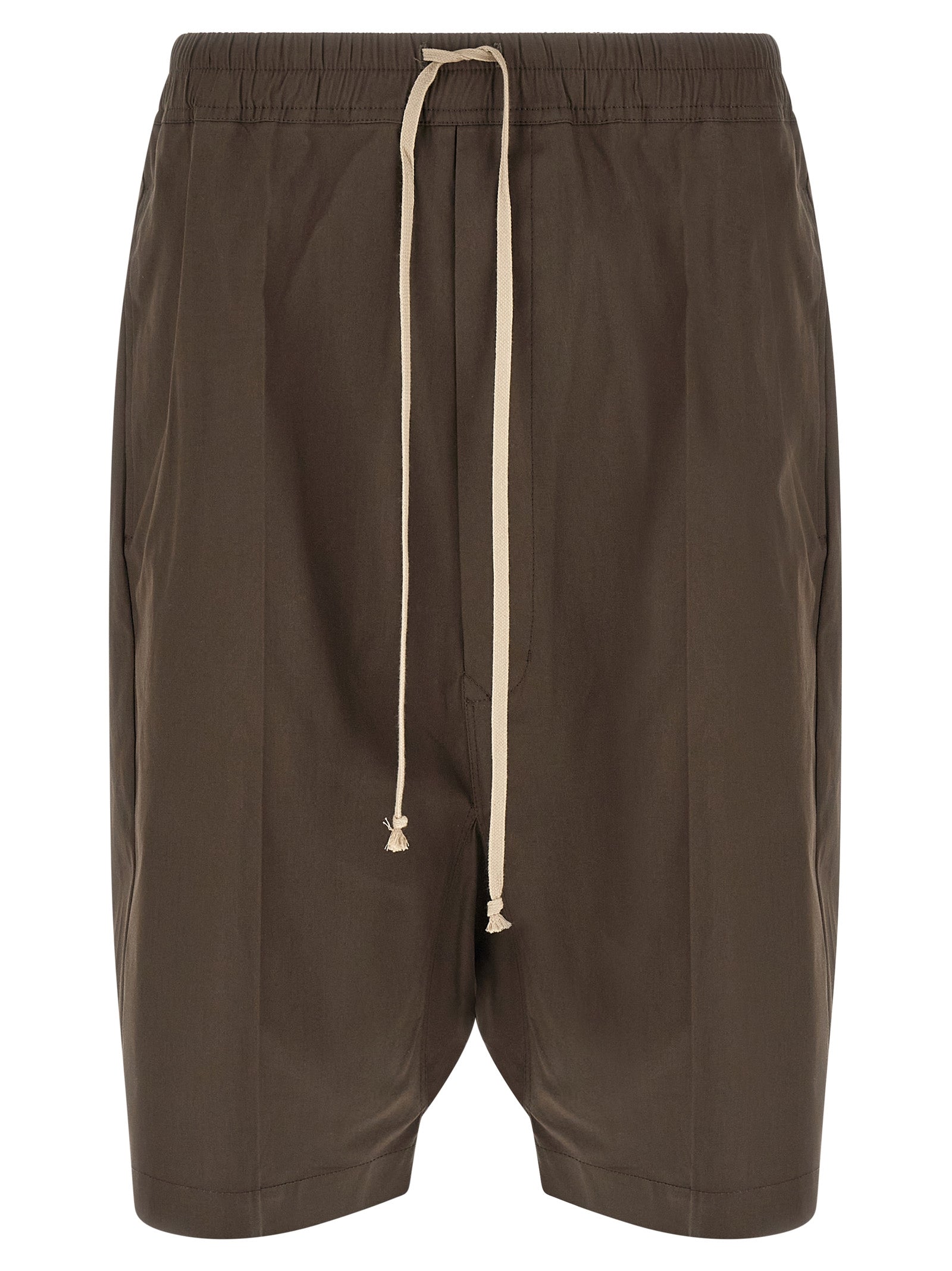 Elevate your style with the Rick Owens Brown Cotton Bermuda Shorts, a fusion of avant-garde design and luxurious comfort, perfect for the discerning individual.