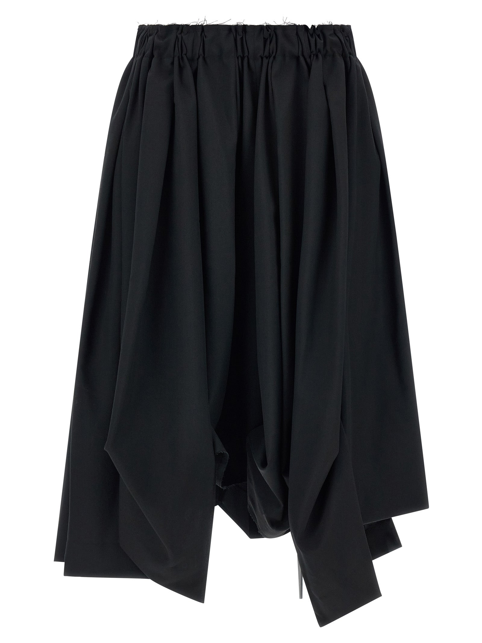 Comme Des Garçons Black Wool Bermuda Shorts