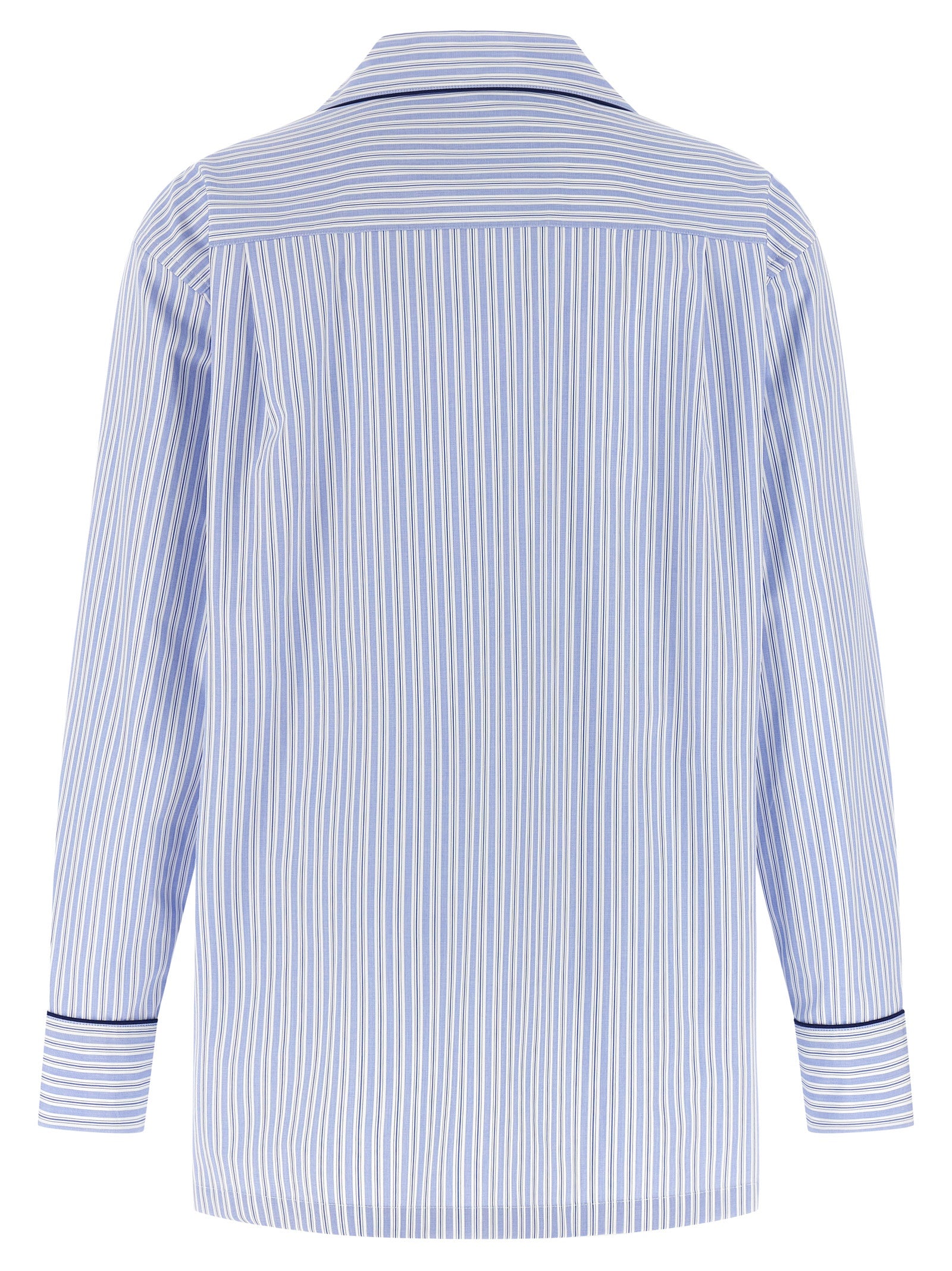 Dolce & Gabbana Blue Cotton Blouse - Effortless Luxury Elegance