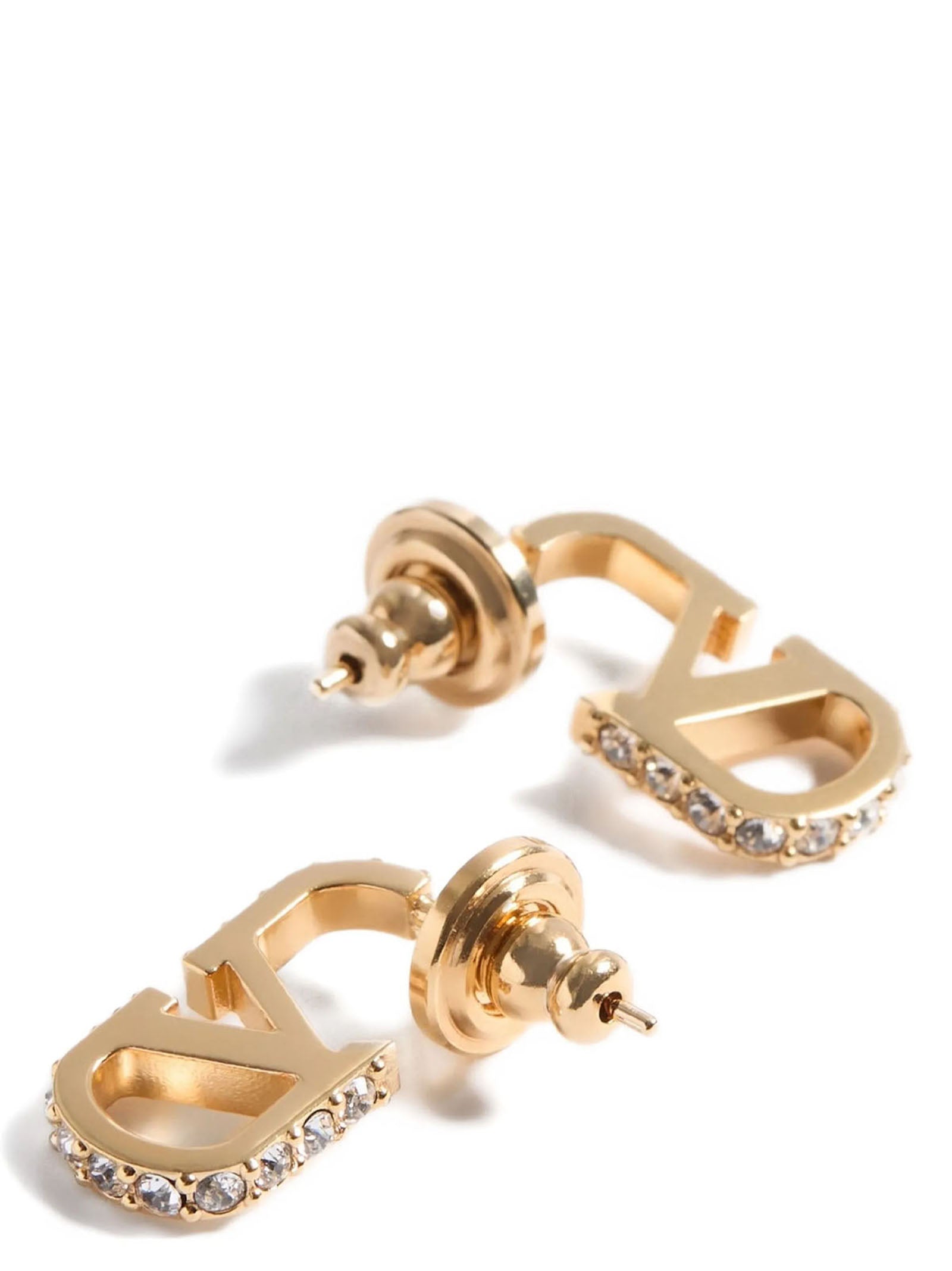 Valentino Garavani Gold Brass Earrings