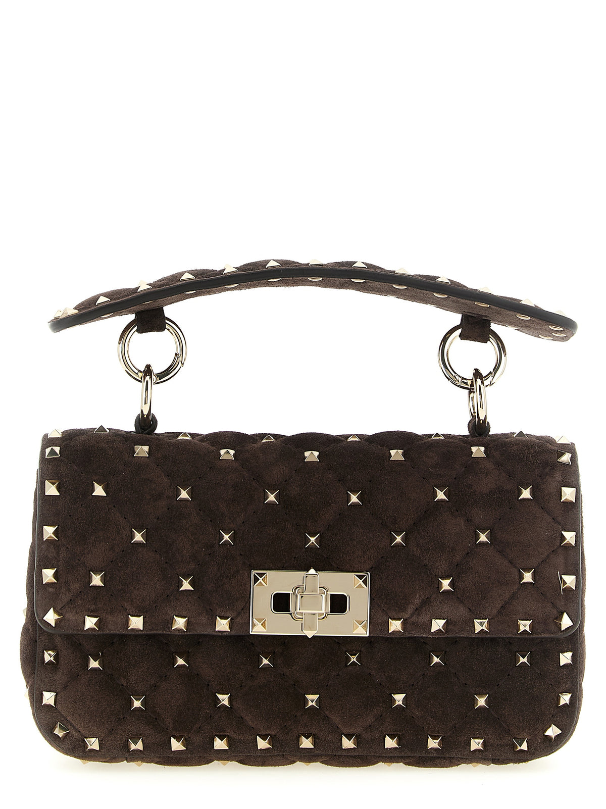 Valentino Garavani Brown Calfskin Shoulder Bag - Luxe Elegance