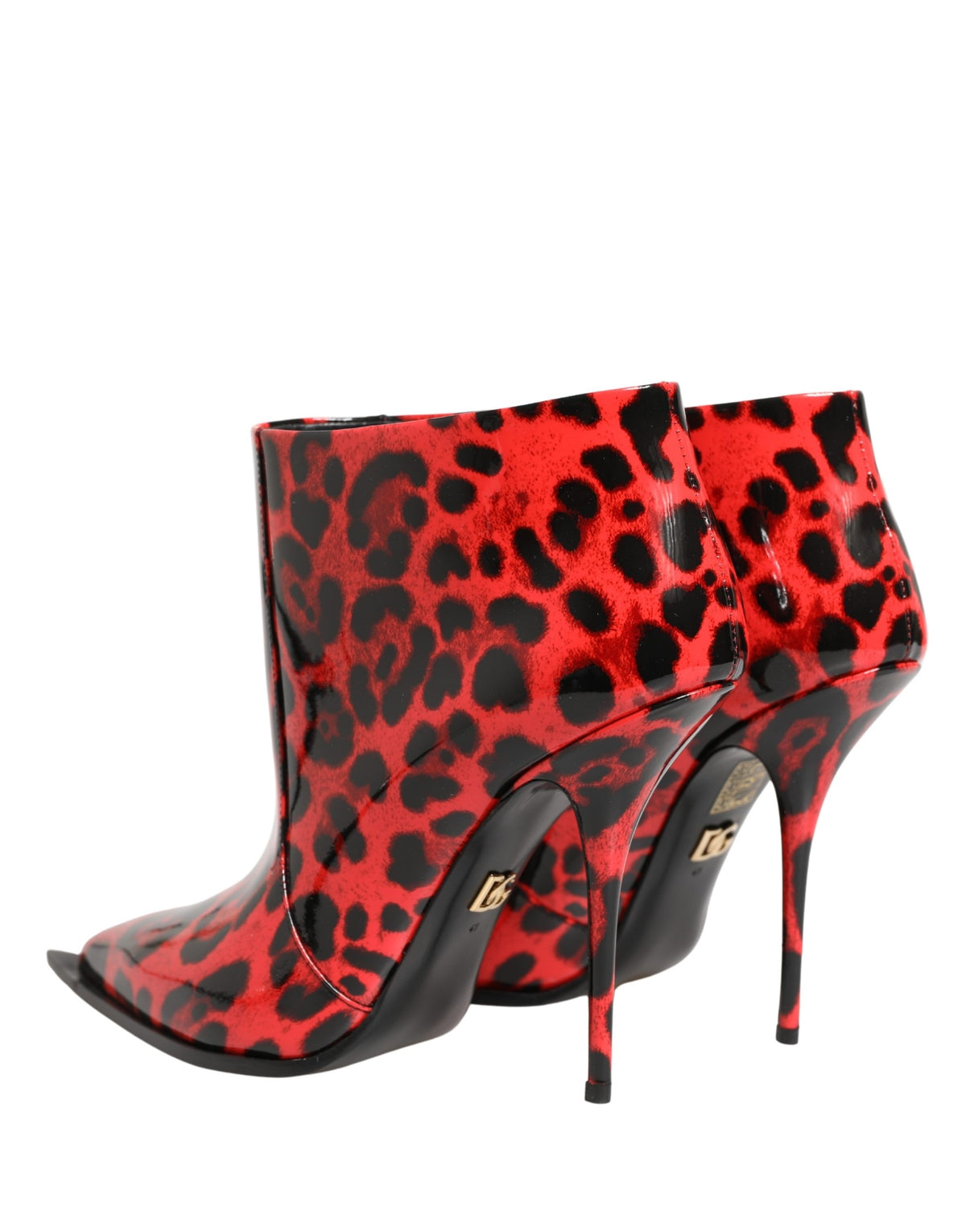 Indulge in the exquisite allure of Dolce & Gabbana's Red Leopard Cardinale Ankle Boots, where luxurious calf leather meets timeless Italian craftsmanship for a statement of bold elegance.