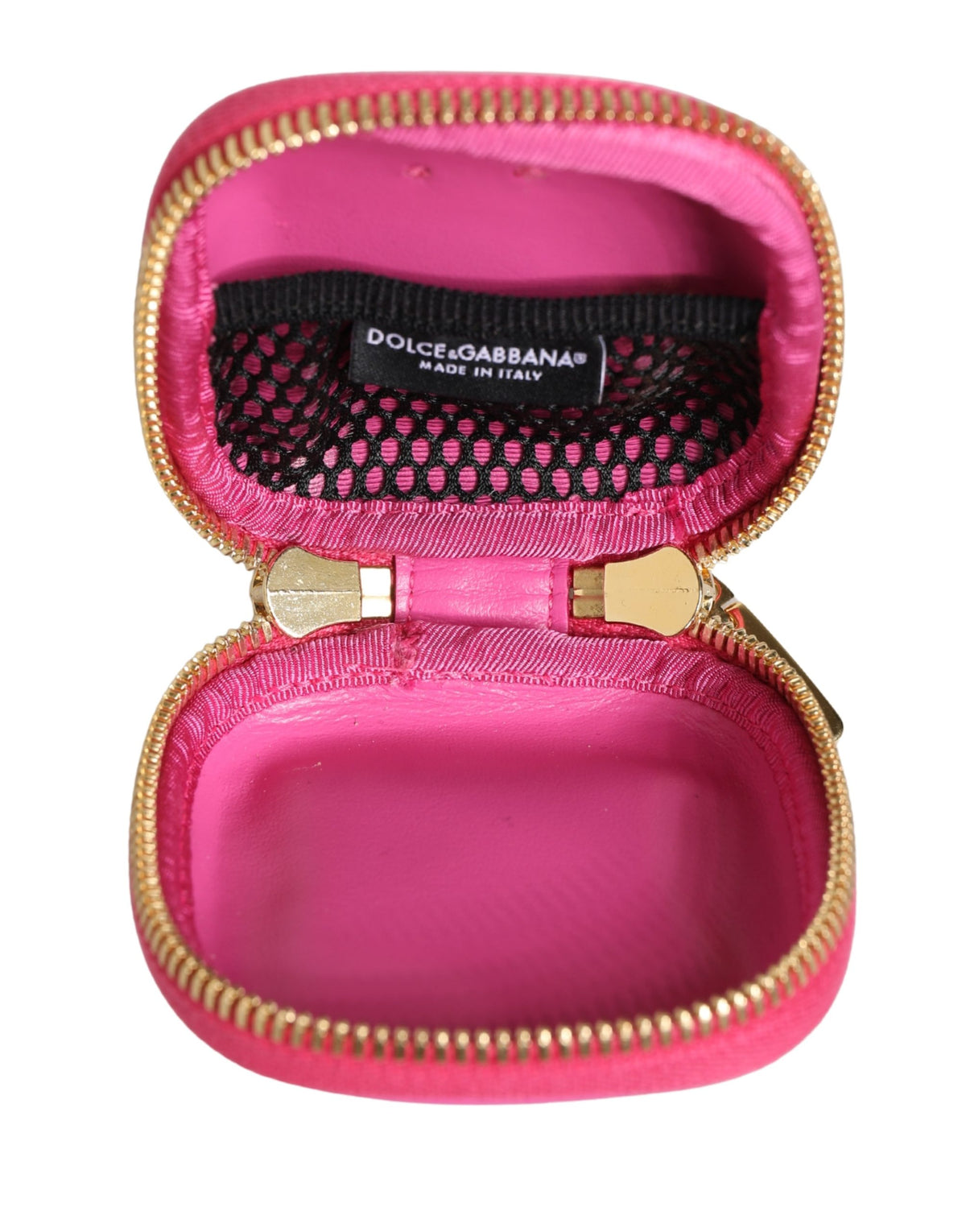 Dolce & Gabbana Pink Lamb Leather AirPods Case of Distinction