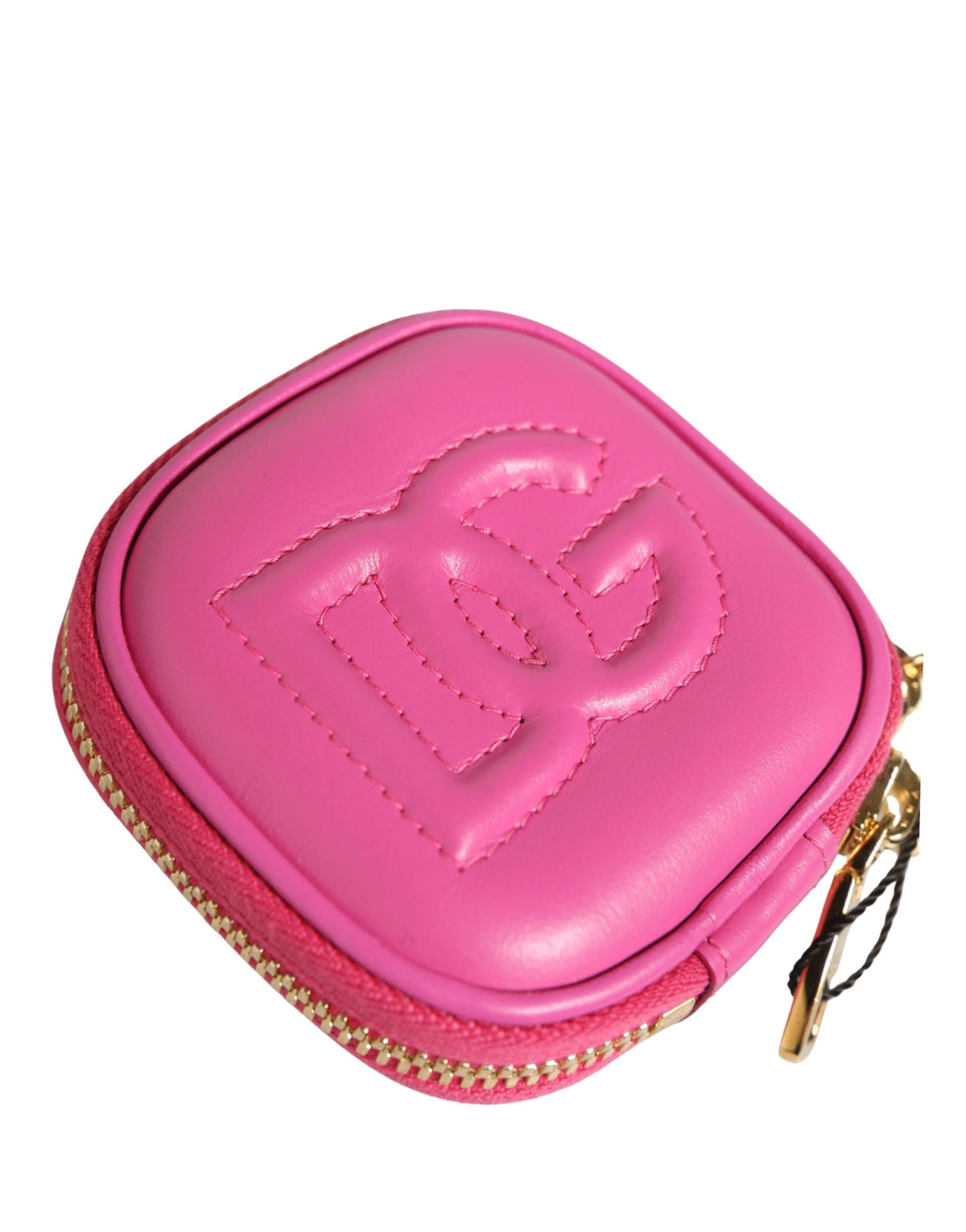 Dolce & Gabbana Pink Lamb Leather AirPods Case of Distinction