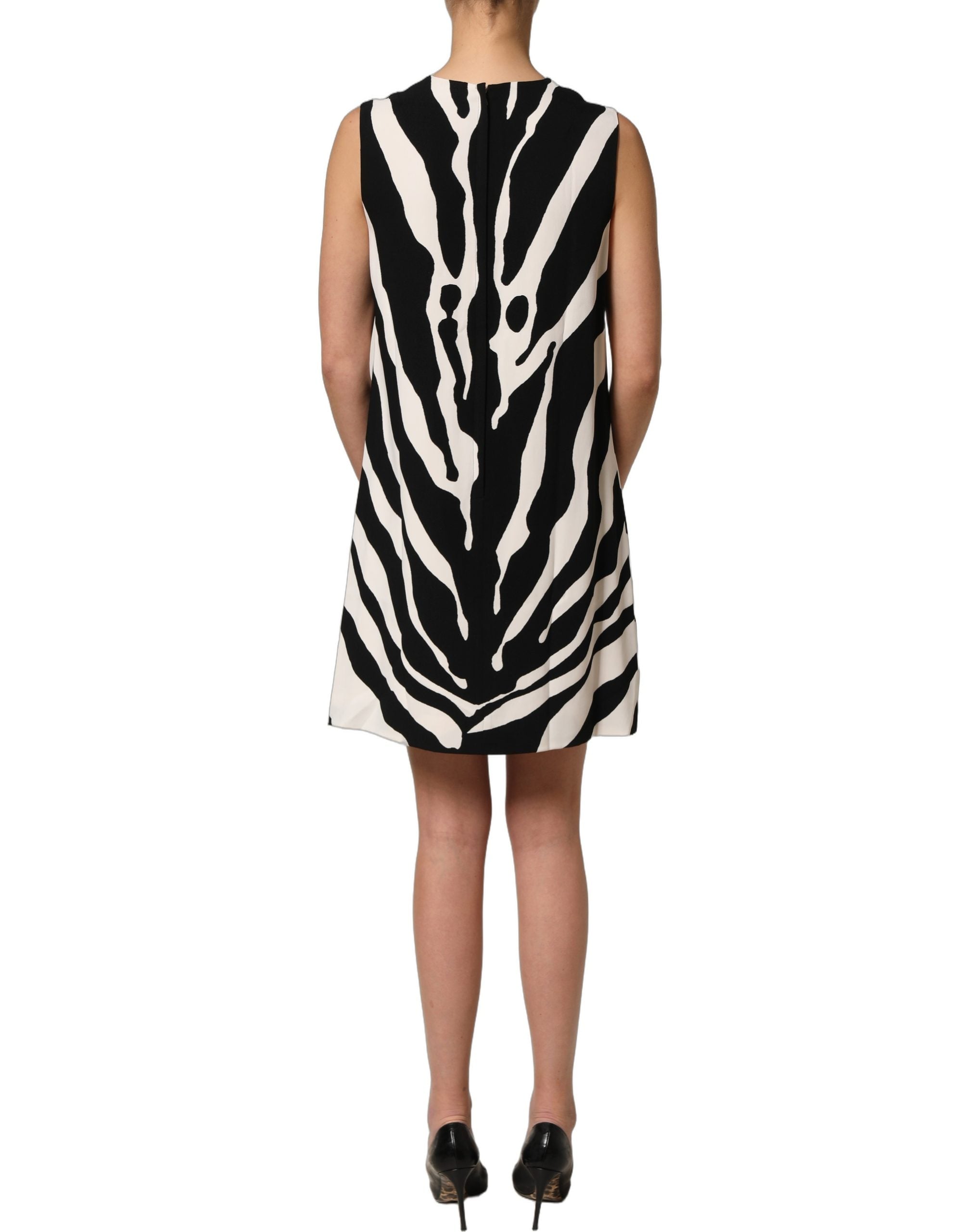 Dolce & Gabbana Zebra Print Mini Dress - Timeless Luxury Elegance