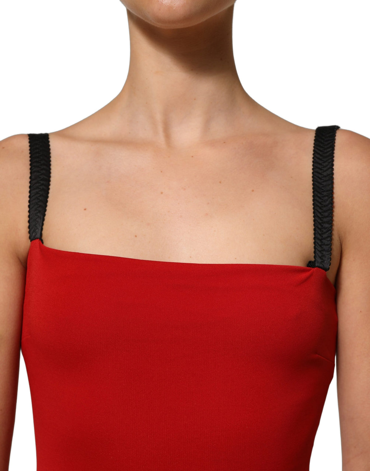 Dolce & Gabbana Red Bodycon Dress - Exquisite Italian Craftsmanship