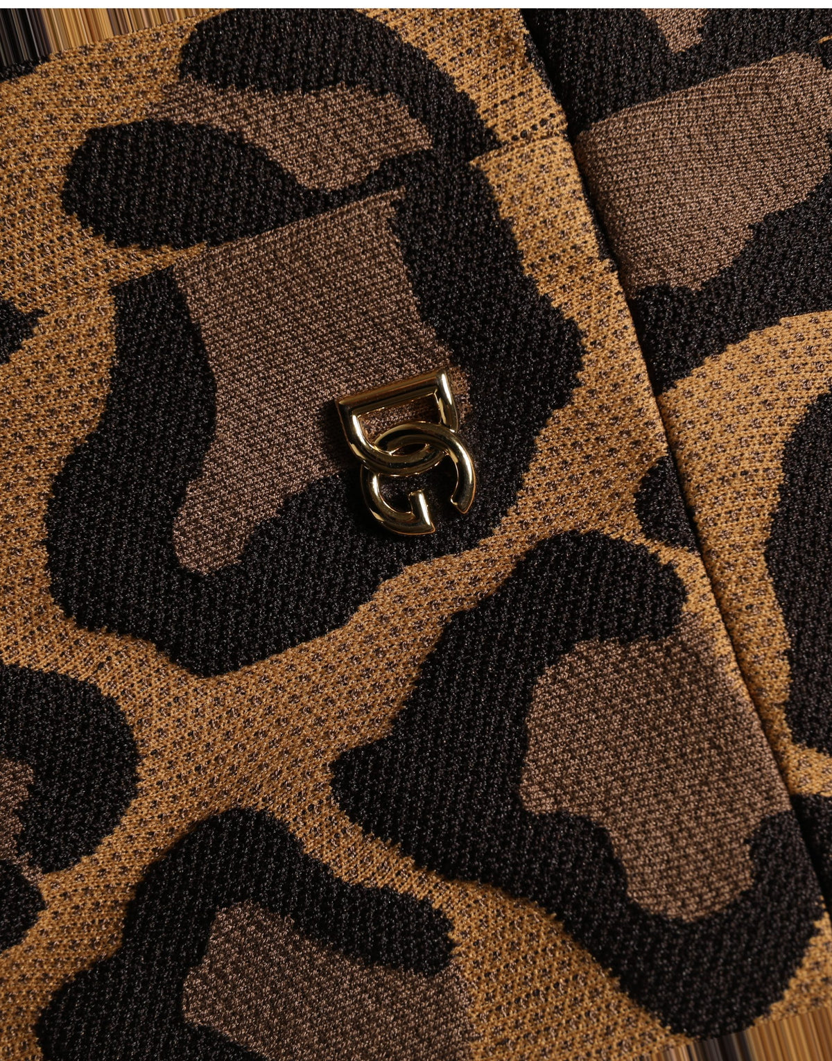 Dolce & Gabbana Flared A-line Mini Dress in Brown Leopard Print