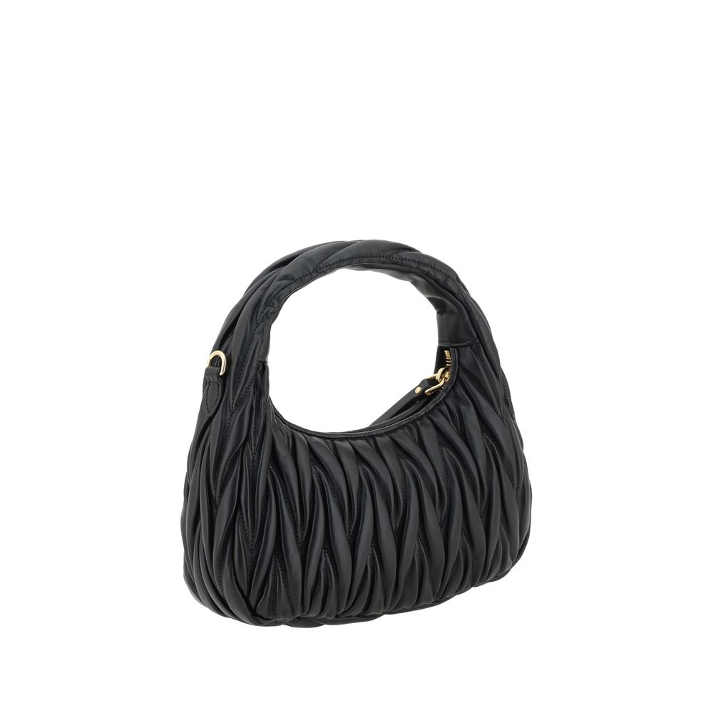 Miu Miu Black Calf Leather Bos Taurus Handbag - Timeless Luxury
