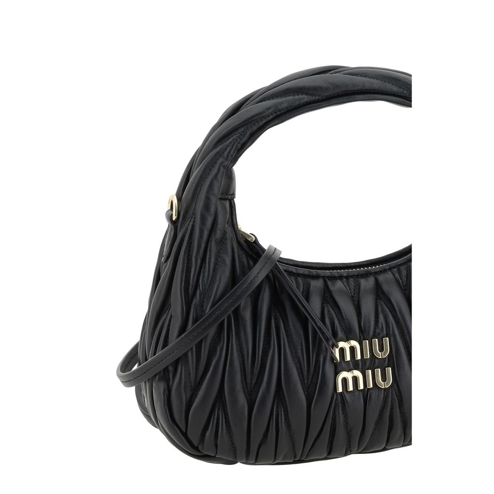 Miu Miu Black Calf Leather Bos Taurus Handbag - Timeless Luxury