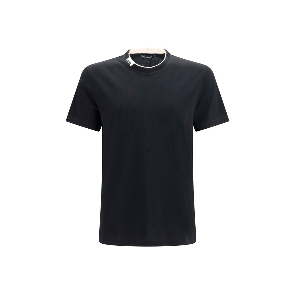 Dolce & Gabbana Black Cotton T-Shirt - Timeless Luxury Essential