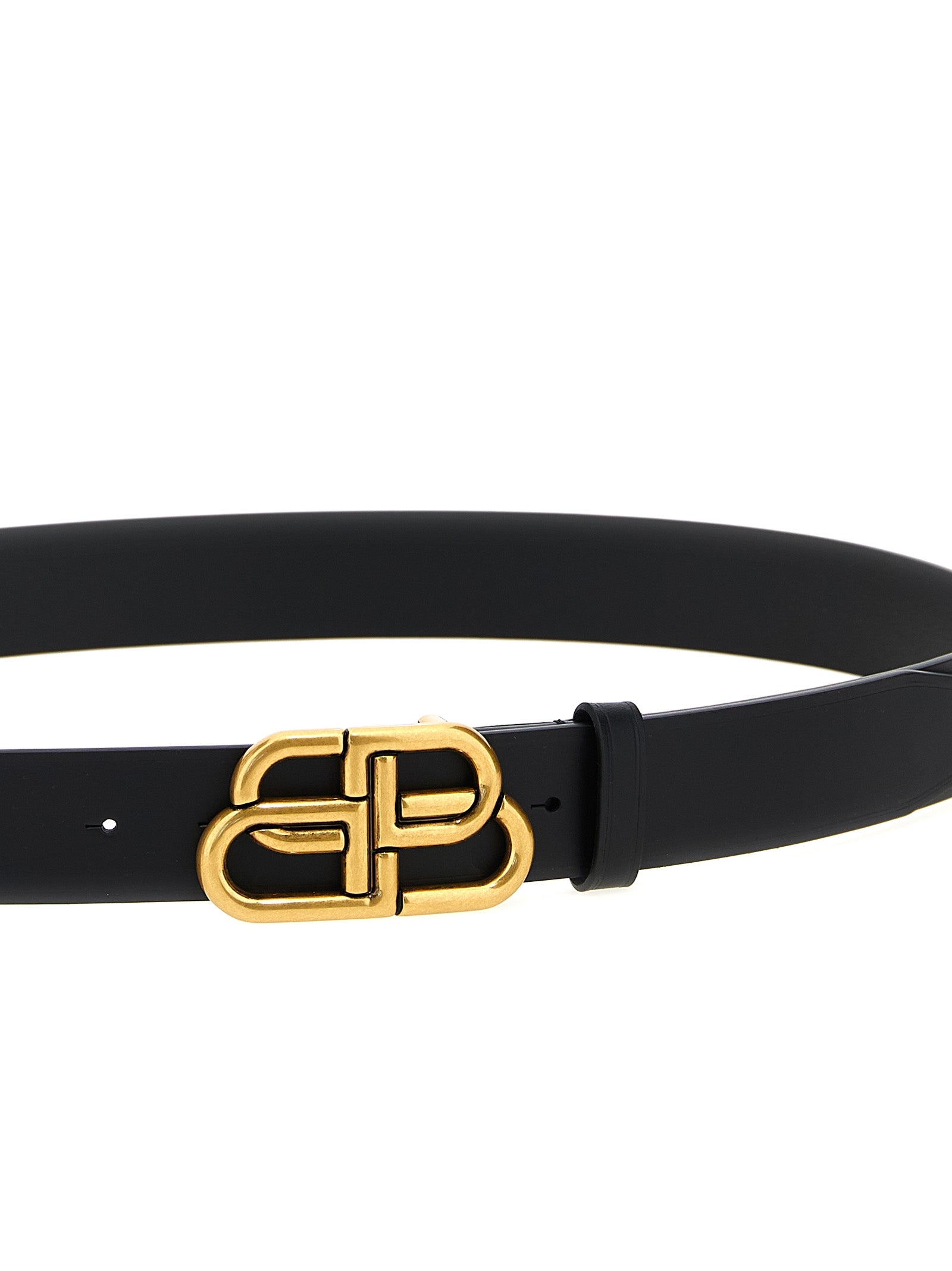 Elevate your style with the Balenciaga Black Calfskin Regular Belt, a masterpiece of Italian craftsmanship in luxurious calf leather, perfect for the discerning individual.