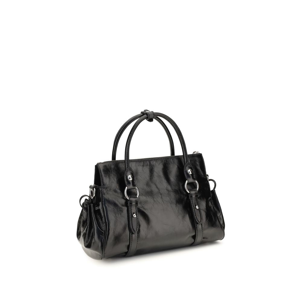 Miu Miu Black Calf Leather Bos Taurus Handbag - Timeless Luxury