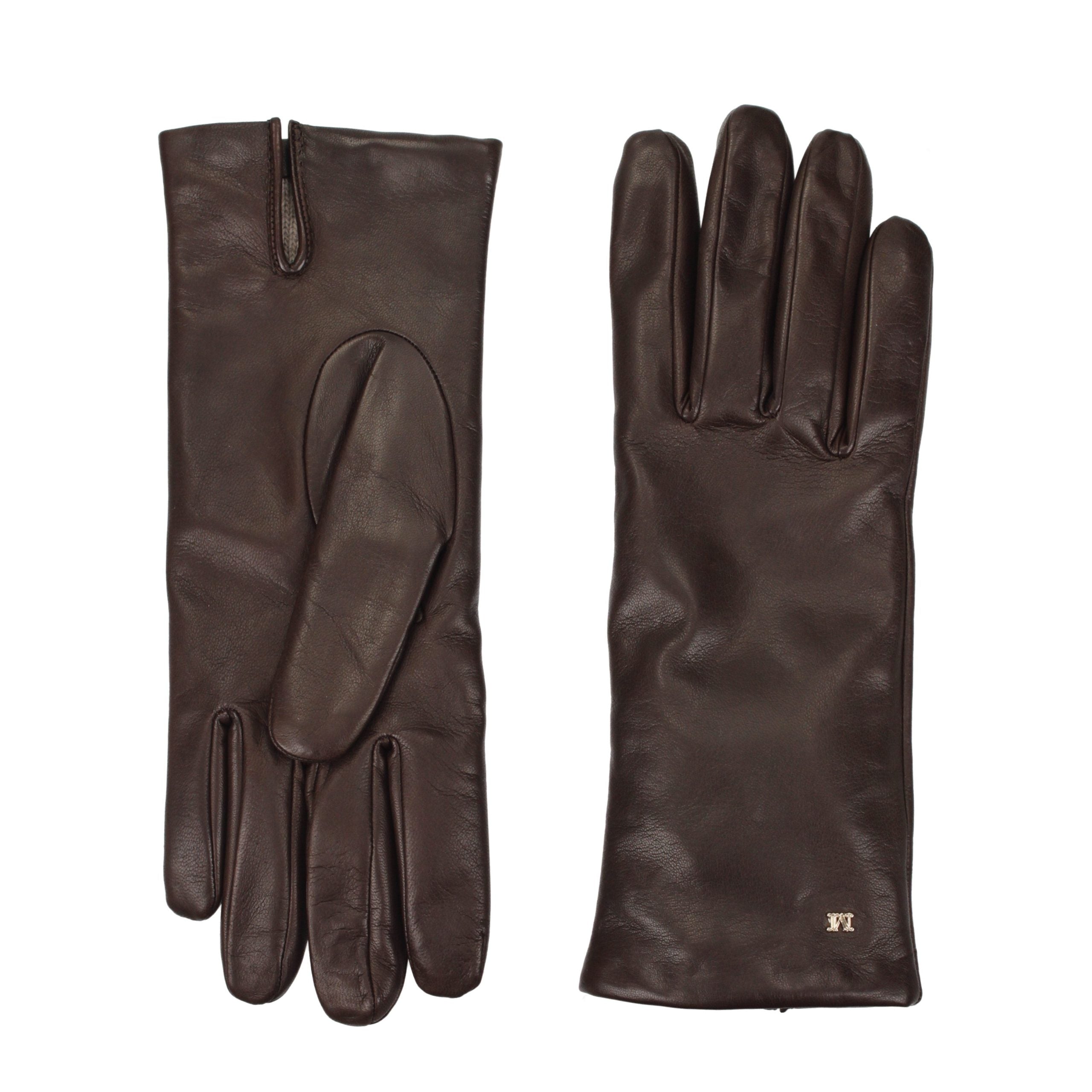 Indulge in the exquisite Max Mara Brown Leather Gloves, a symbol of luxury and sophistication, crafted from premium leather for the discerning individual.